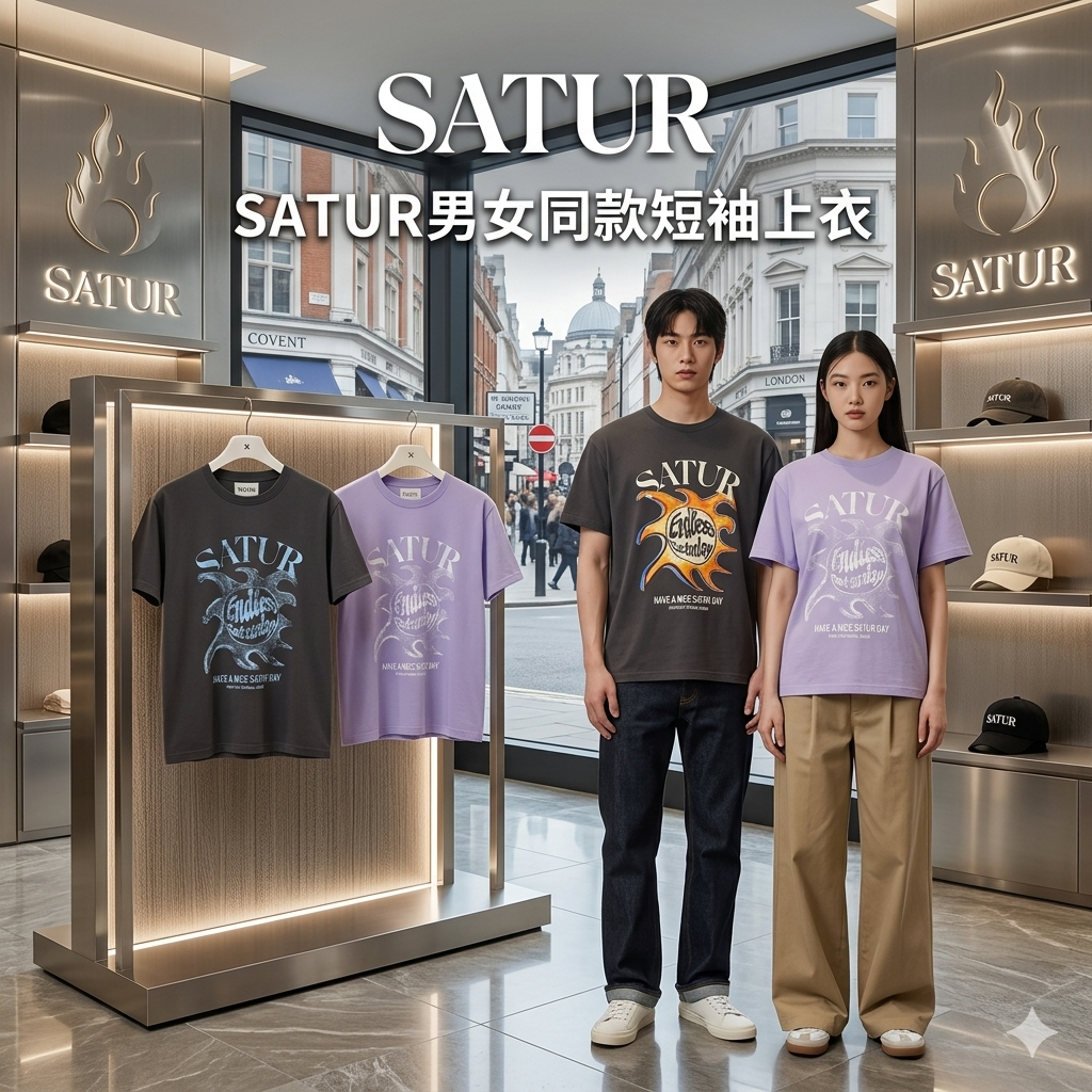 【直播】SATUR LX040216 男女同款短袖上衣