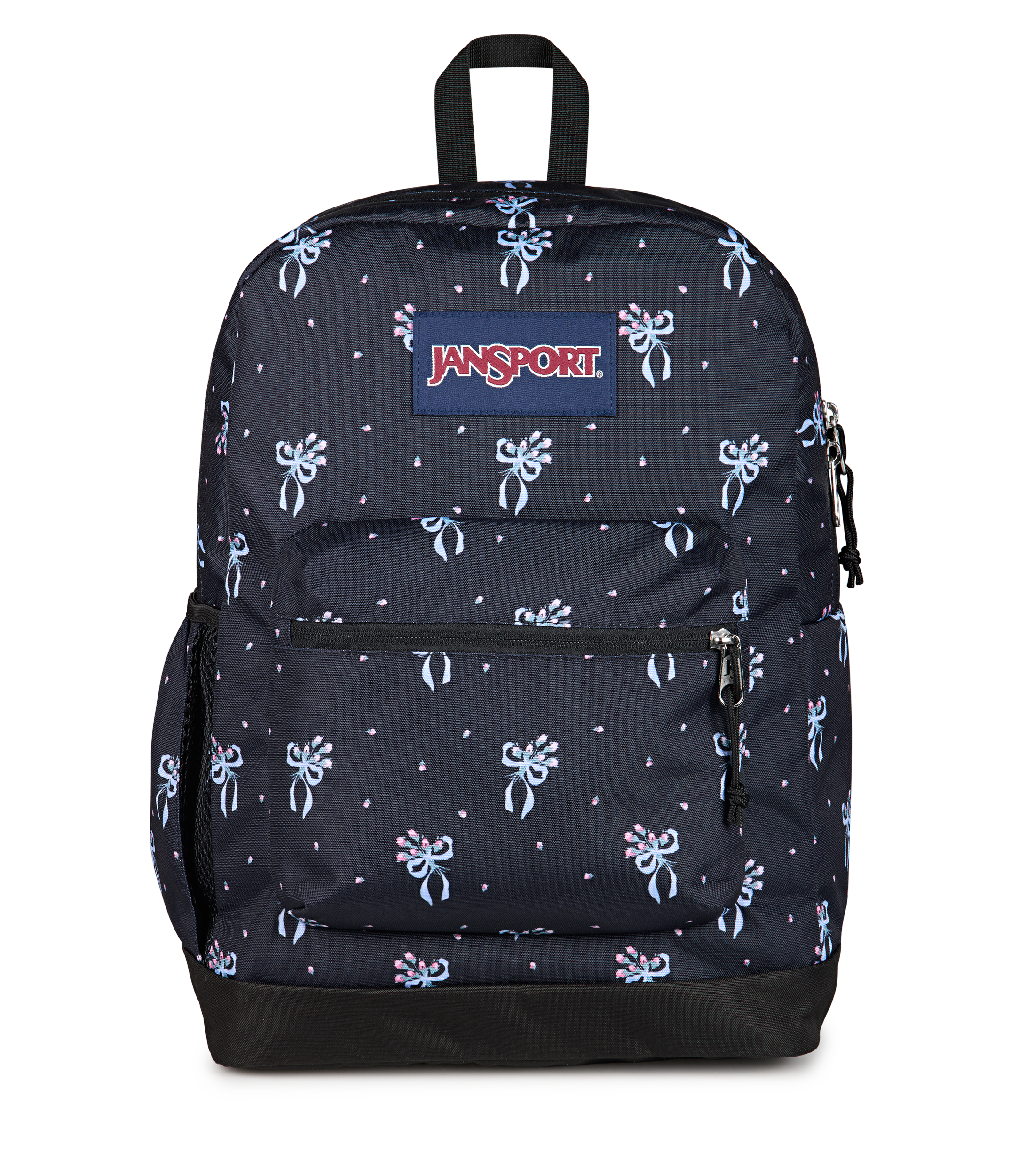 JANSPORT CROSS TOWN PLUS - PASTEL PETALS BLACK / BLUE / PINK / GREEN