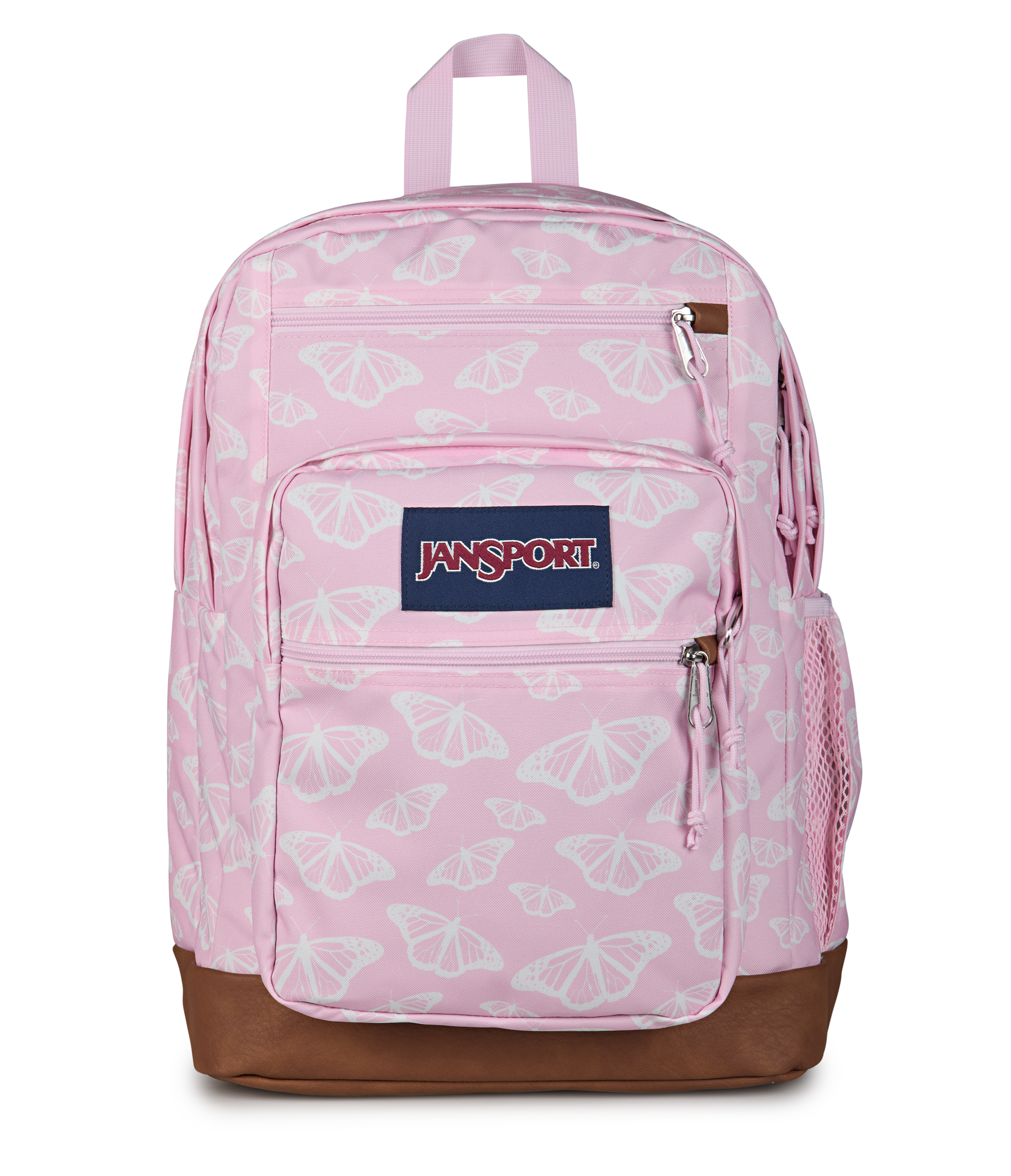 JANSPORT COOL STUDENT BACKPACK - FLUTTER BY PINK ICE/WHITE/PINK ICE
