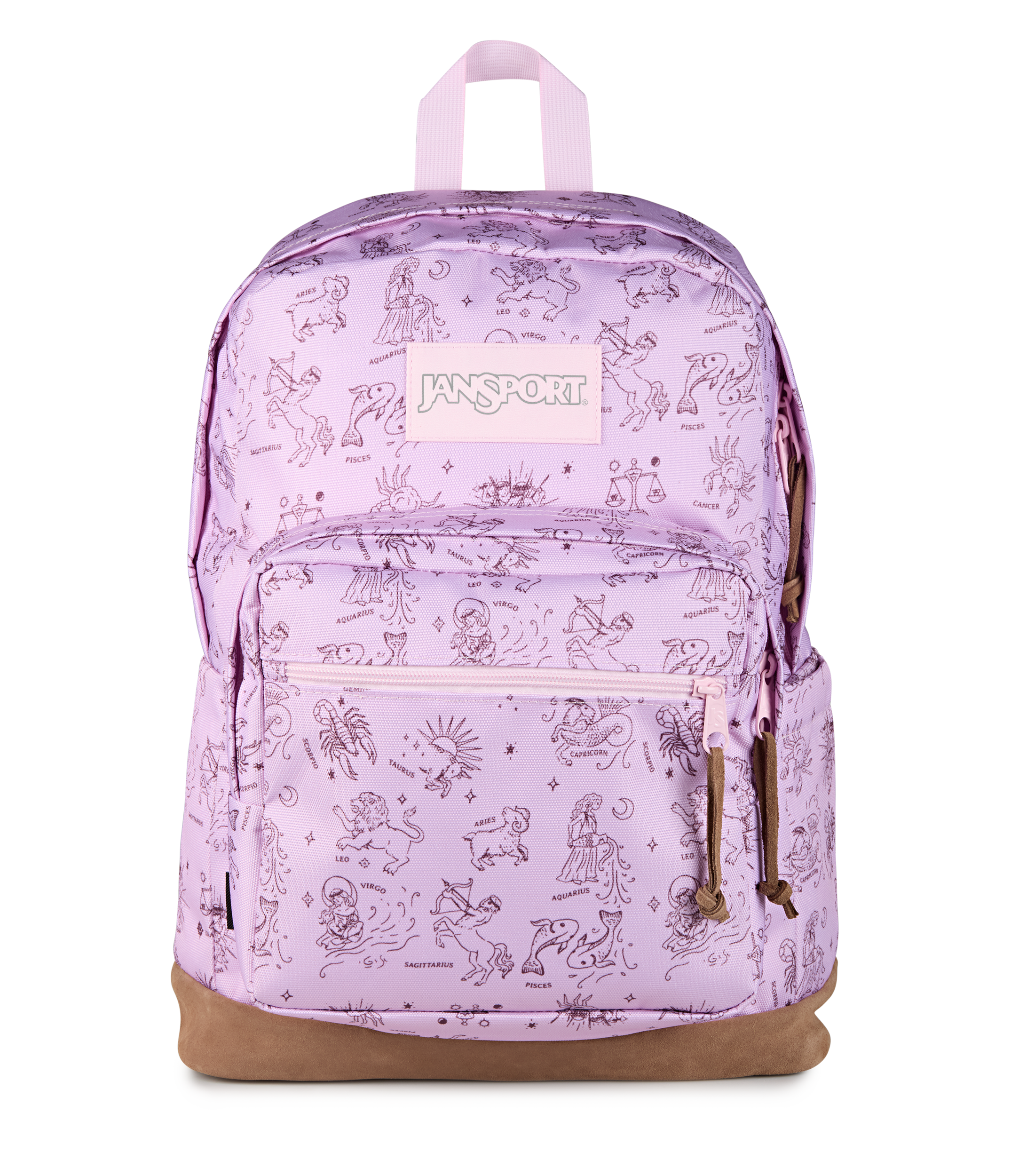 JanSport Right Pack Backpack - HOROSCOPE HORIZONS PINK ICE/MAHOGANY HAZE