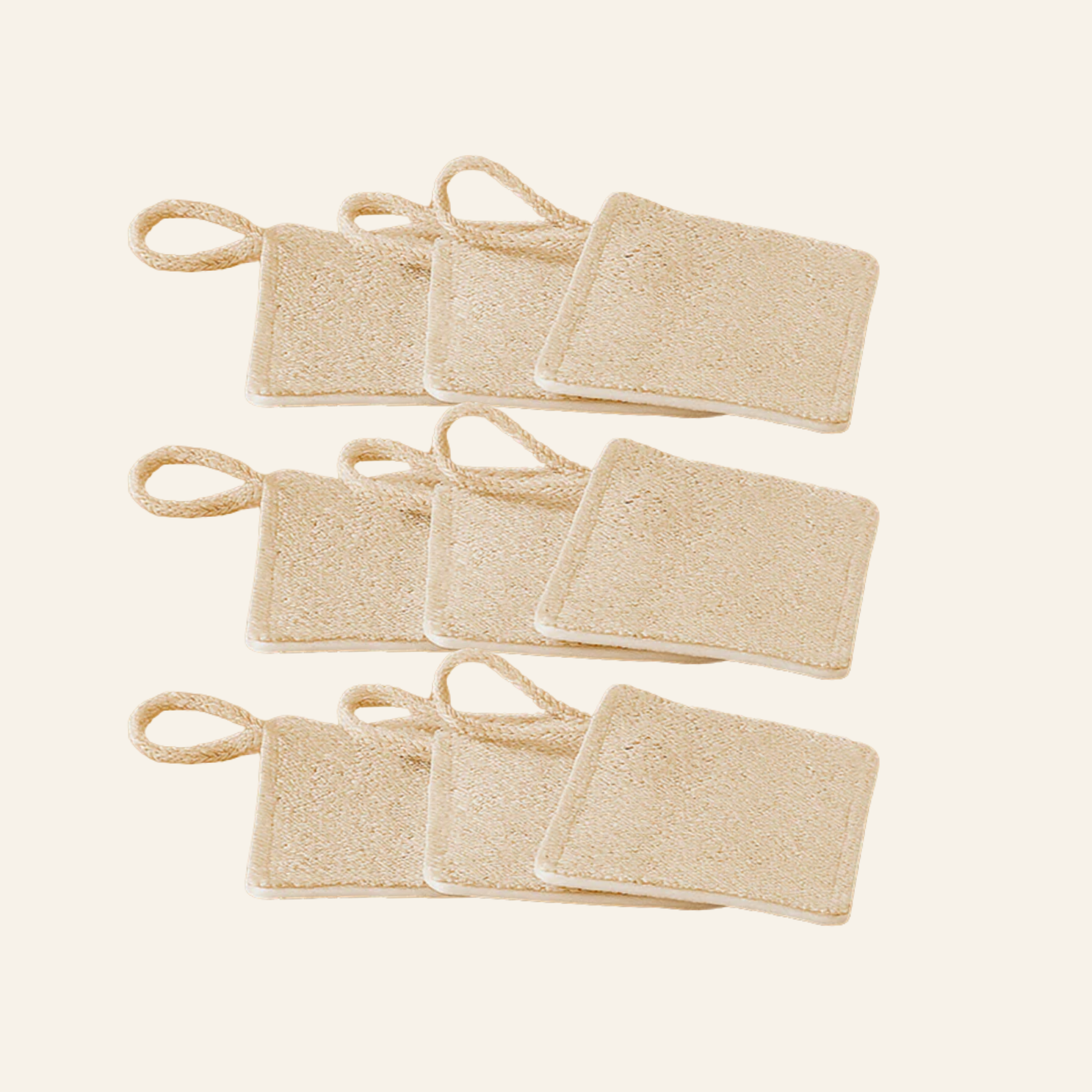 （定期購）【綠印生活】絲瓜絡木漿棉菜瓜布 (3片裝)｜蔬果｜碗盤清潔