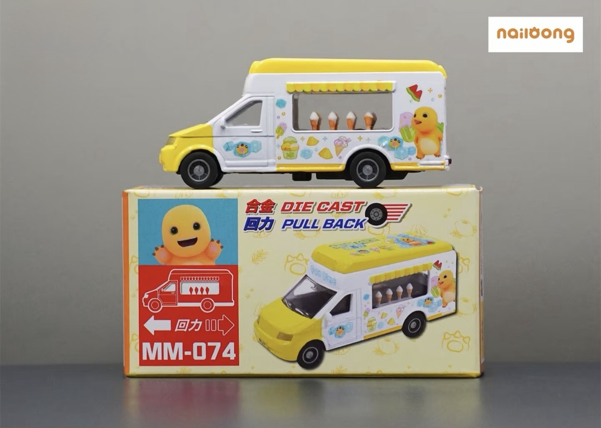 香港合金車/迴力車 - 奶龍 雪糕車