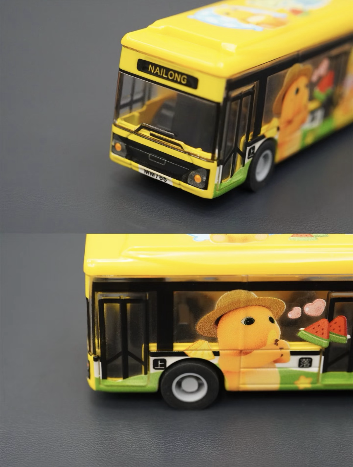 香港合金車/迴力車 - 奶龍 單層巴士