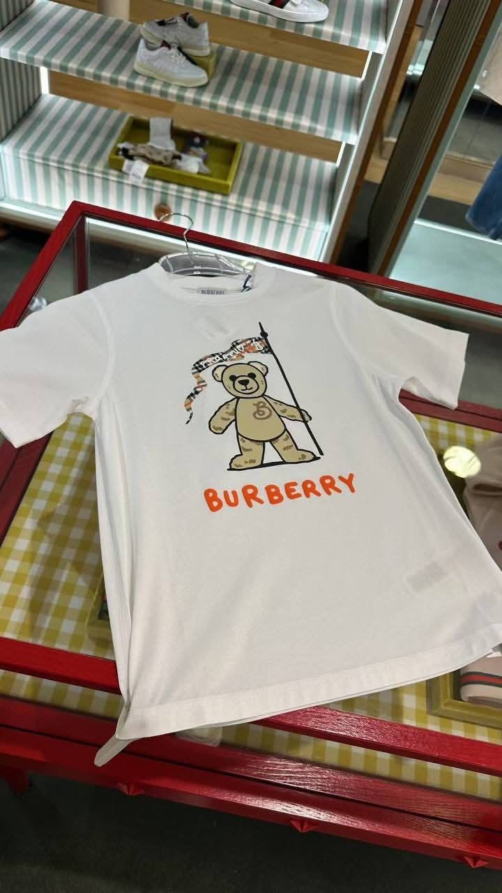 BBR kids 黑色 拿旗小熊 Tee