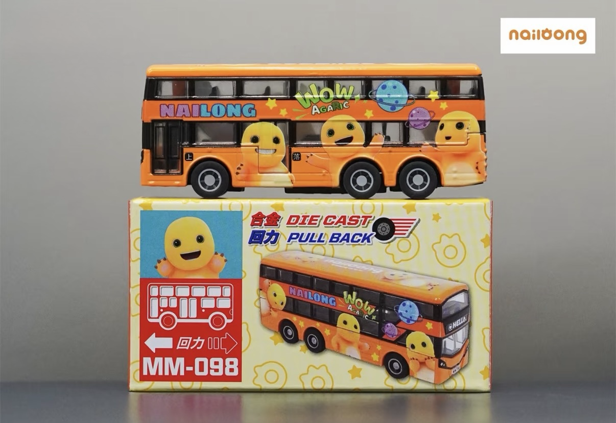 香港合金車/迴力車 - 奶龍 雙層巴士