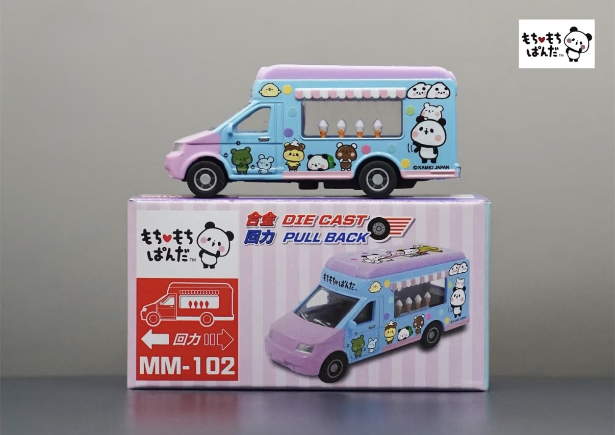 香港合金車/迴力車 - 年糕熊貓 雪糕車