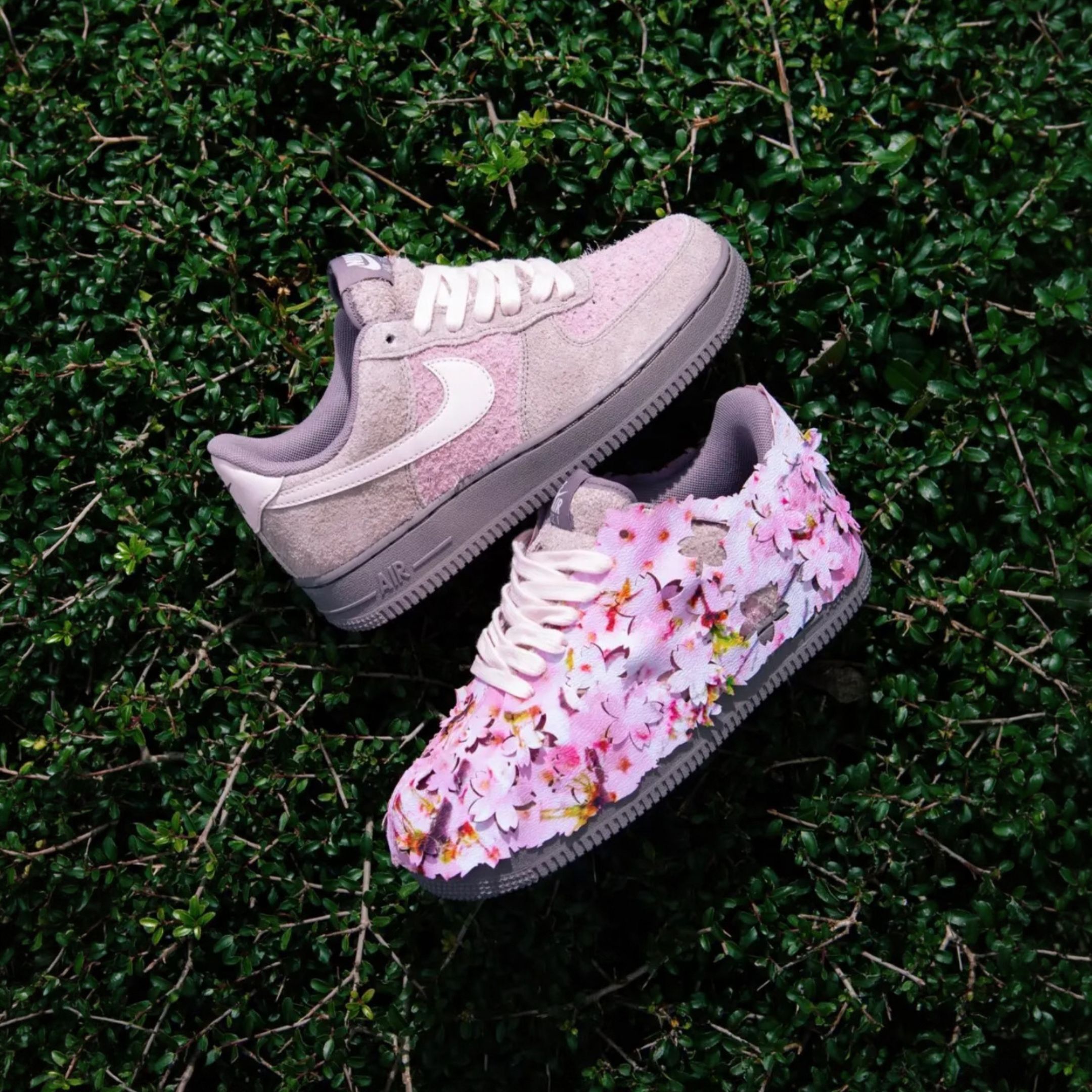 NICEDAY 代購 Nike Air Force 1 Low Cherry Blossom 櫻花 灰粉 撕撕樂 IQ3472-298