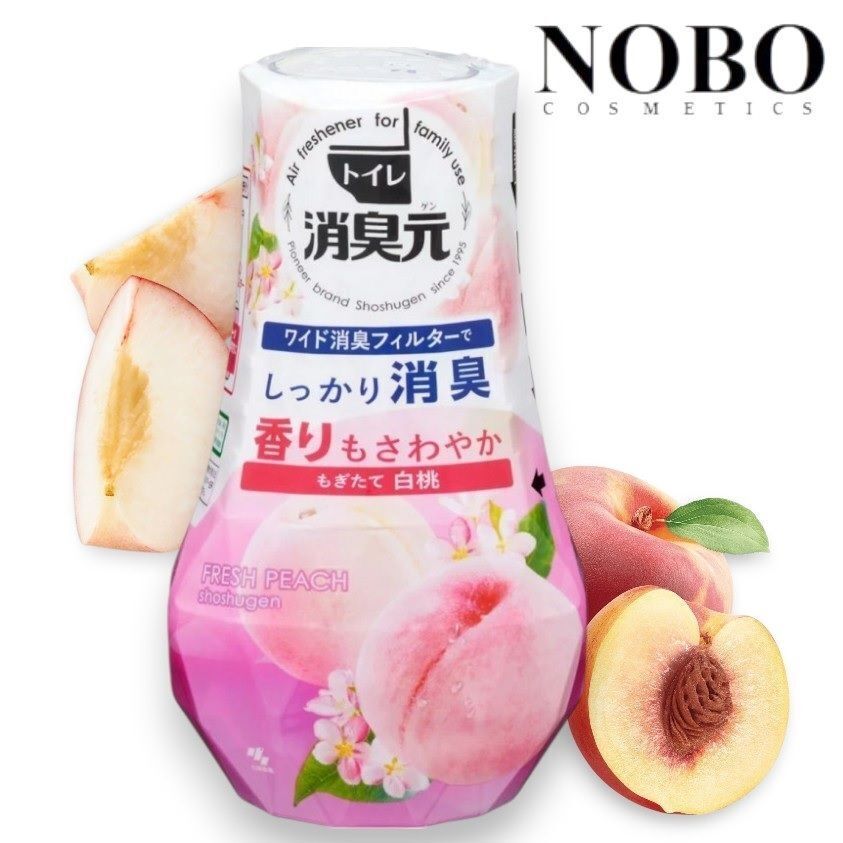 消臭元 - 室內/廁所 除臭香薰座 #Fresh Peach [白桃味香] 400ml (平行進口)