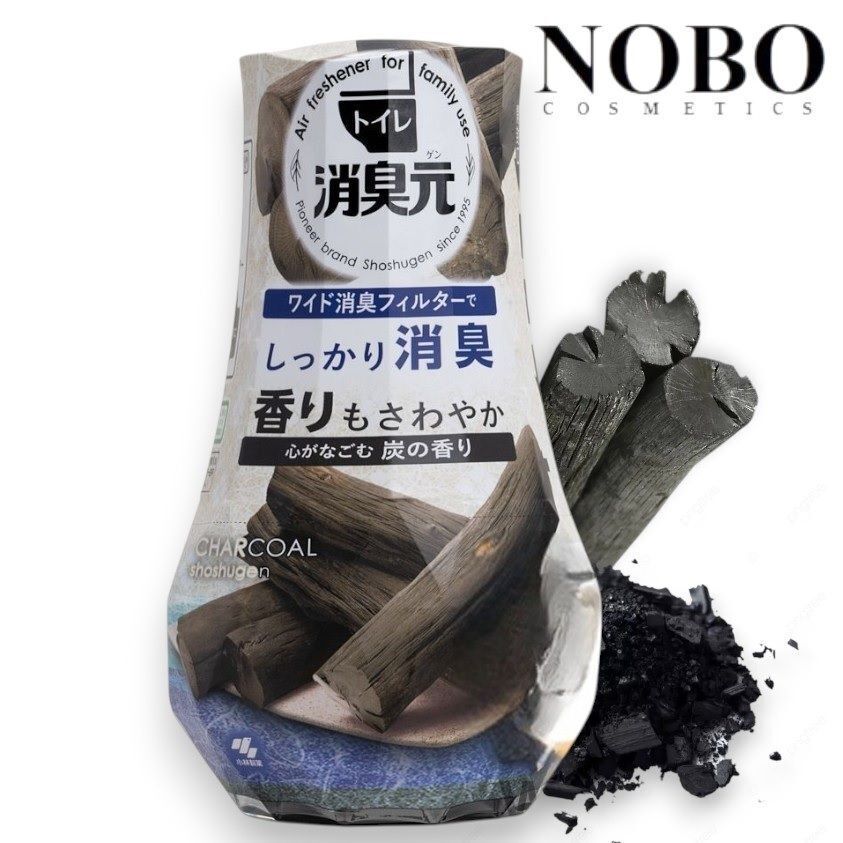 消臭元 - 室內/廁所 除臭香薰座 #Charcoal [炭香風味] 400ml (平行進口)