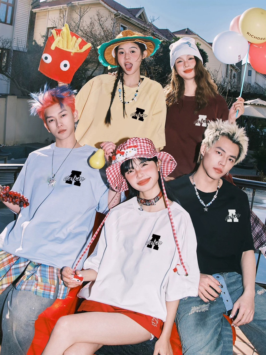 ADE 美式 英文 素面 #短袖