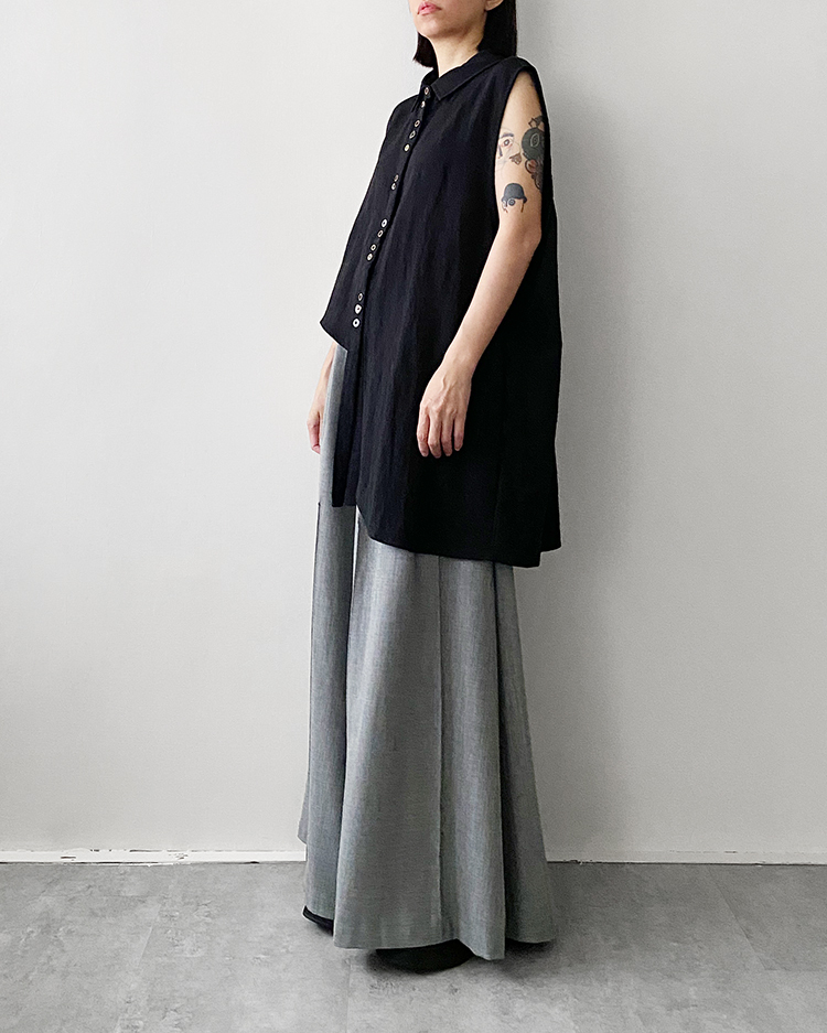 MFV-2883 斜裁背心襯衫