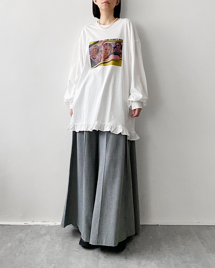 MKT-2887 塑料姊妹花邊T