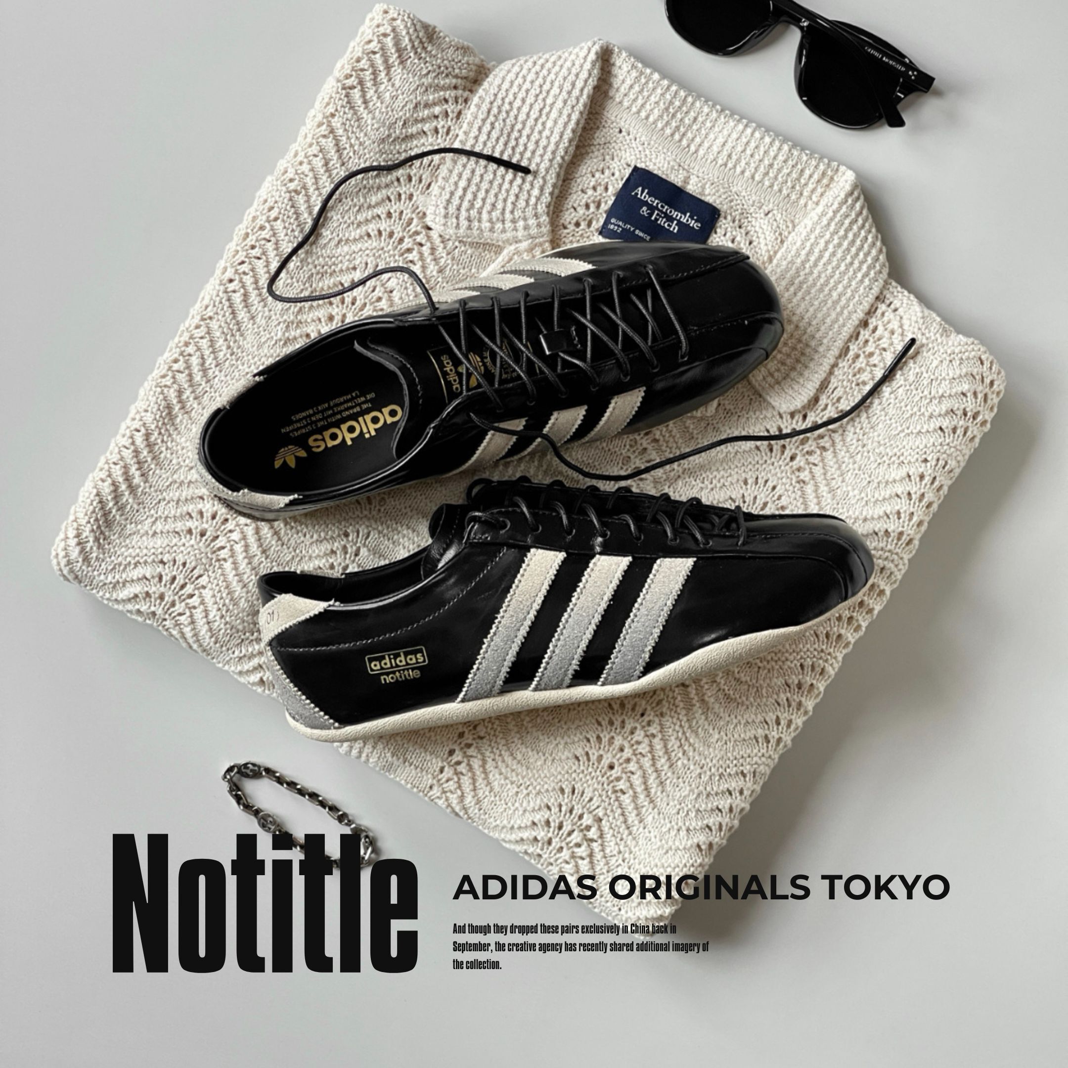 NICEDAY 代購 Adidas Originals X Notitle Tokyo 聯名款 平底 黑白 女款 KH8303