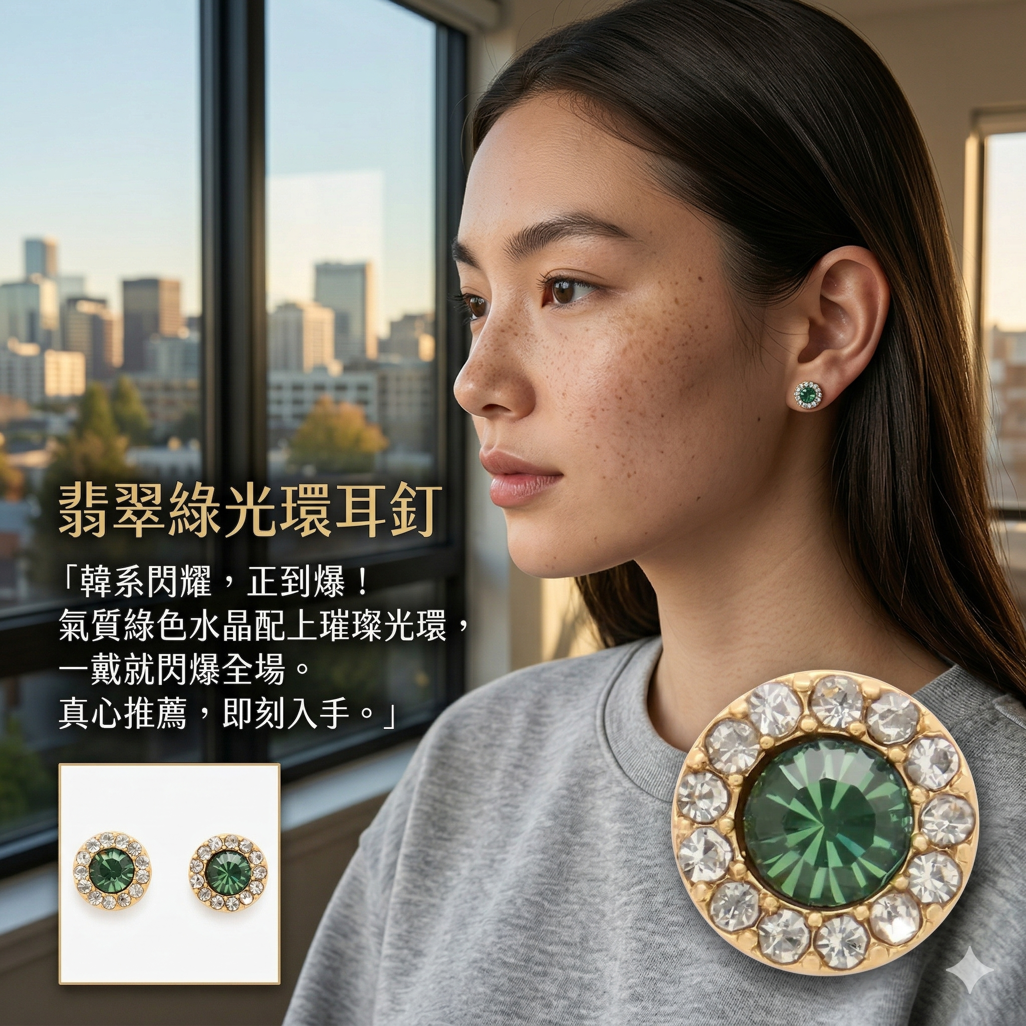 【預購】Kate Spade H040308 經典 Halo 閃鑽耳釘