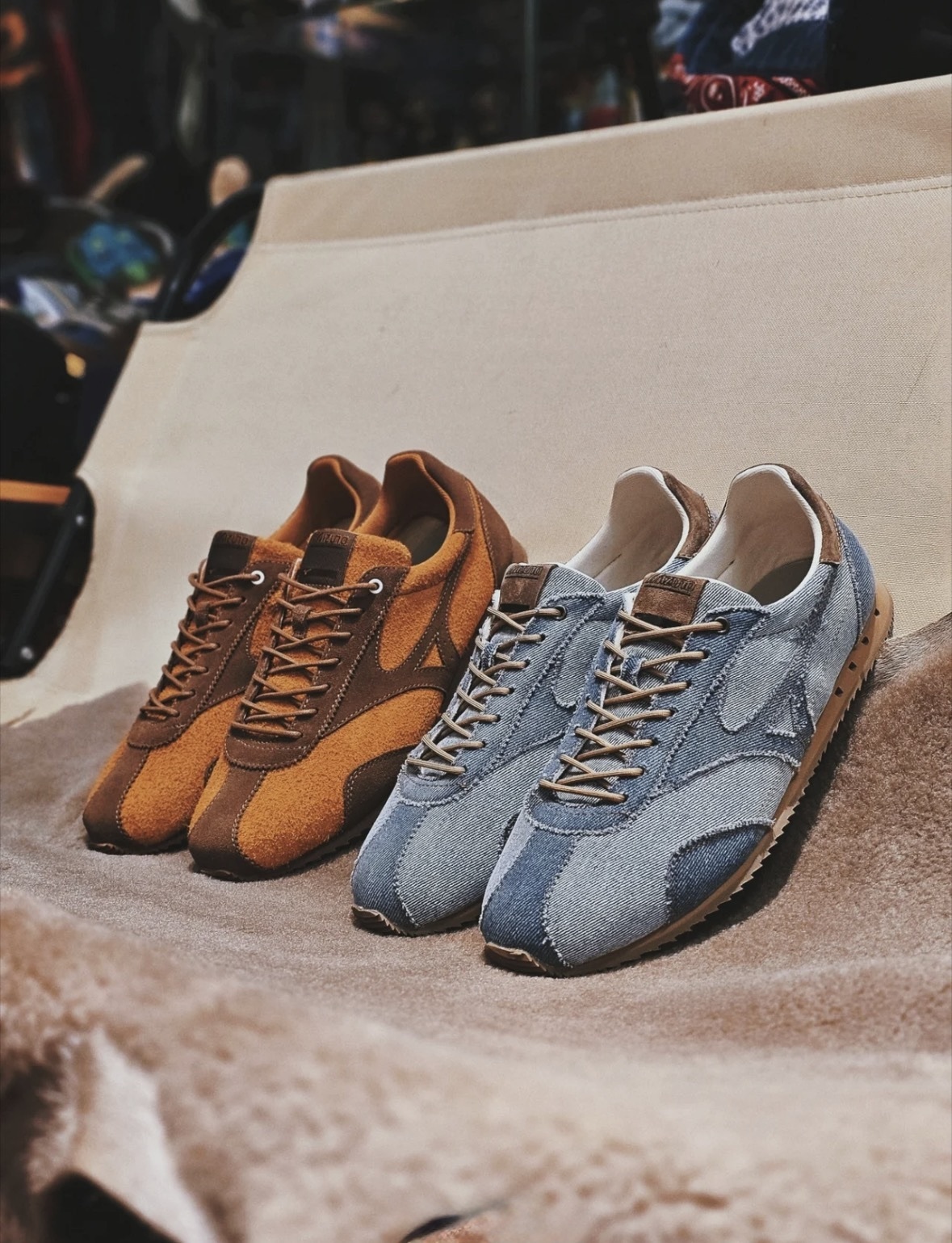 Mizuno LG 60S V2 舒適 低幫 生活休閒鞋 男女同款 棕色 丹寧色  D1GH260502 D1GH260503