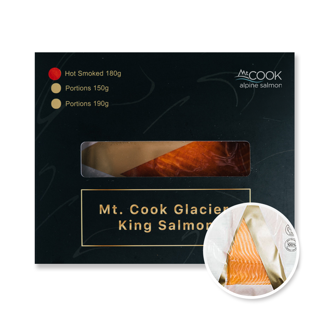 庫克山冰河熱燻帝王鮭魚 (180g)