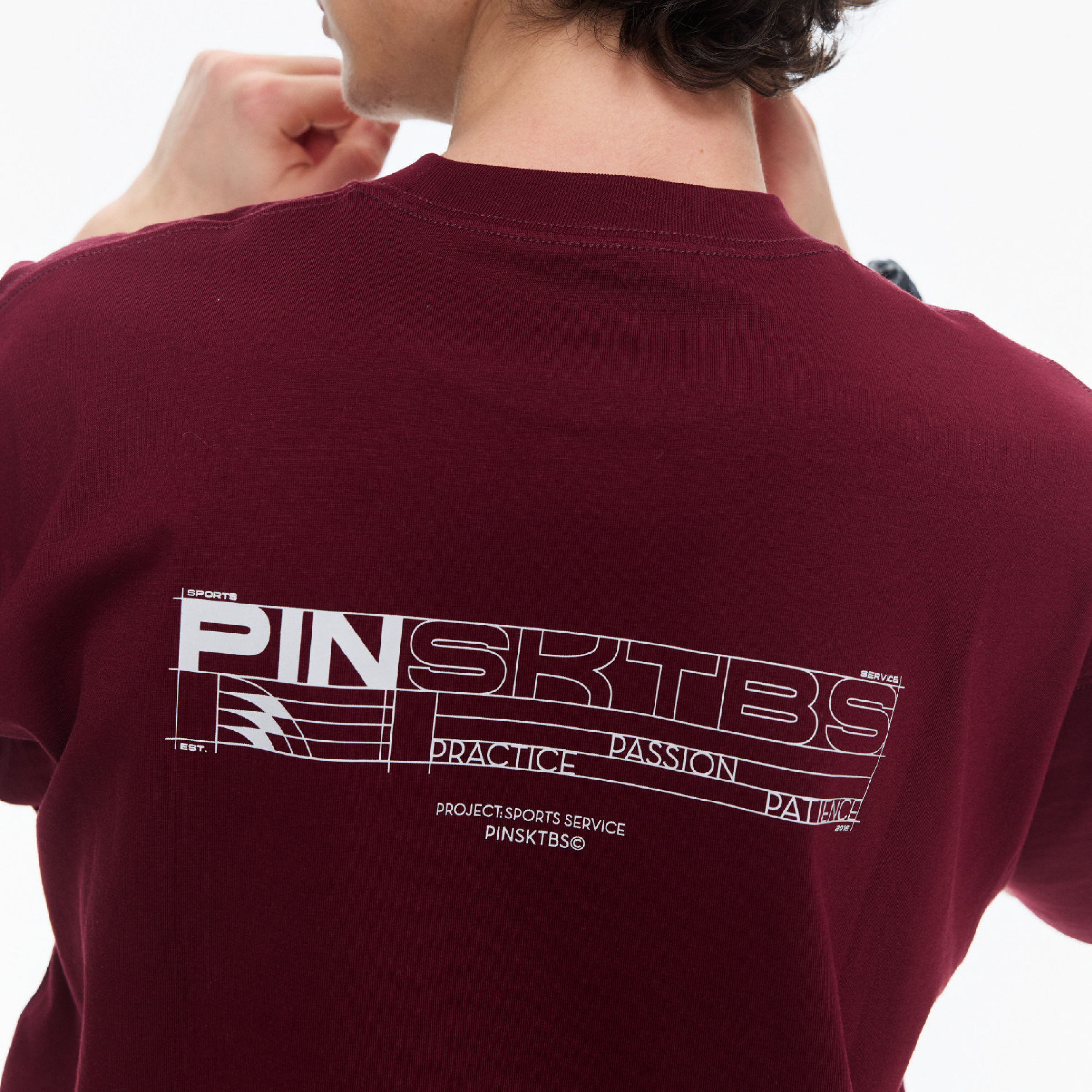PIN SKTBS Industrial lines Tee 工業線條印花短Tee [P-T1926]