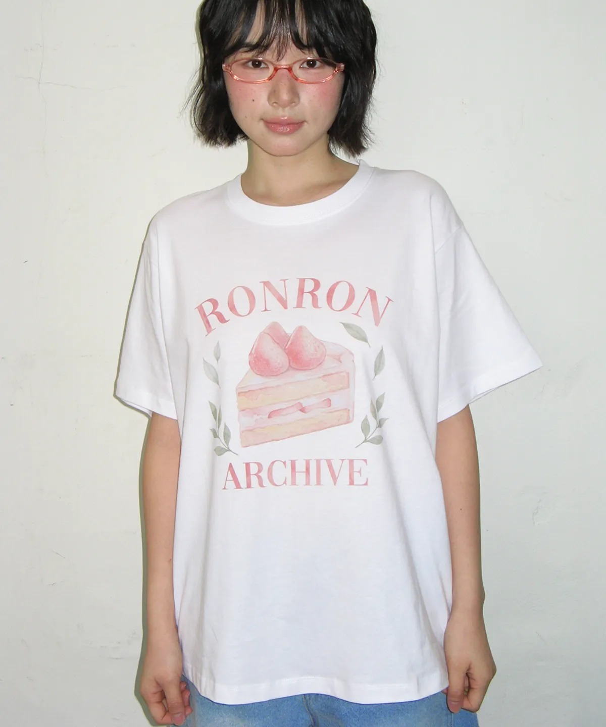 RONRON RIBBON TOAST BASIC FIT T SHIRT