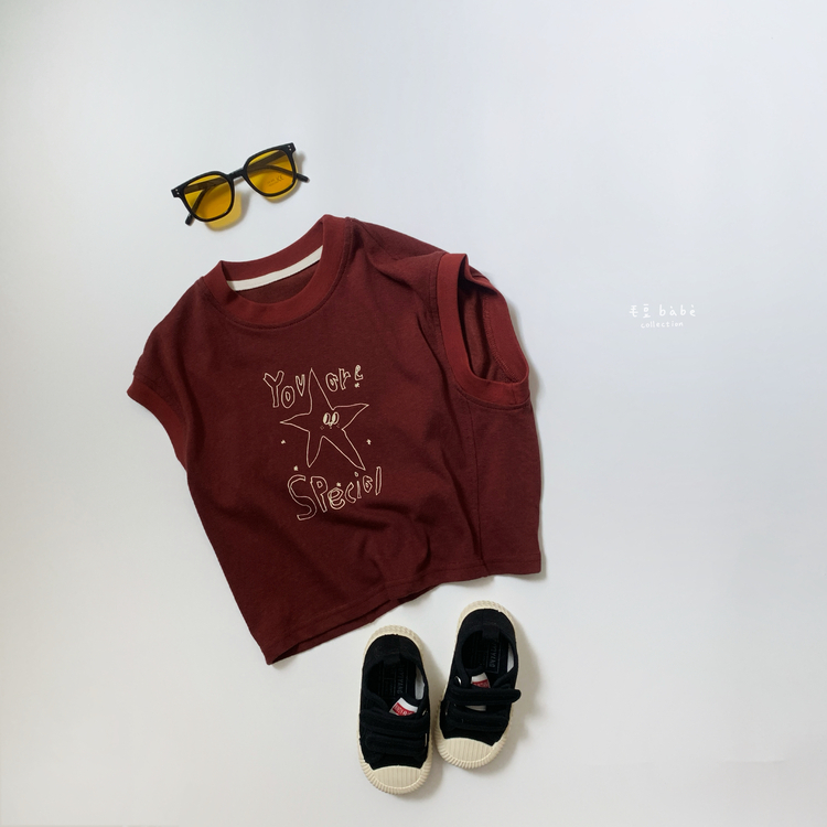 星星圖案無袖上衣