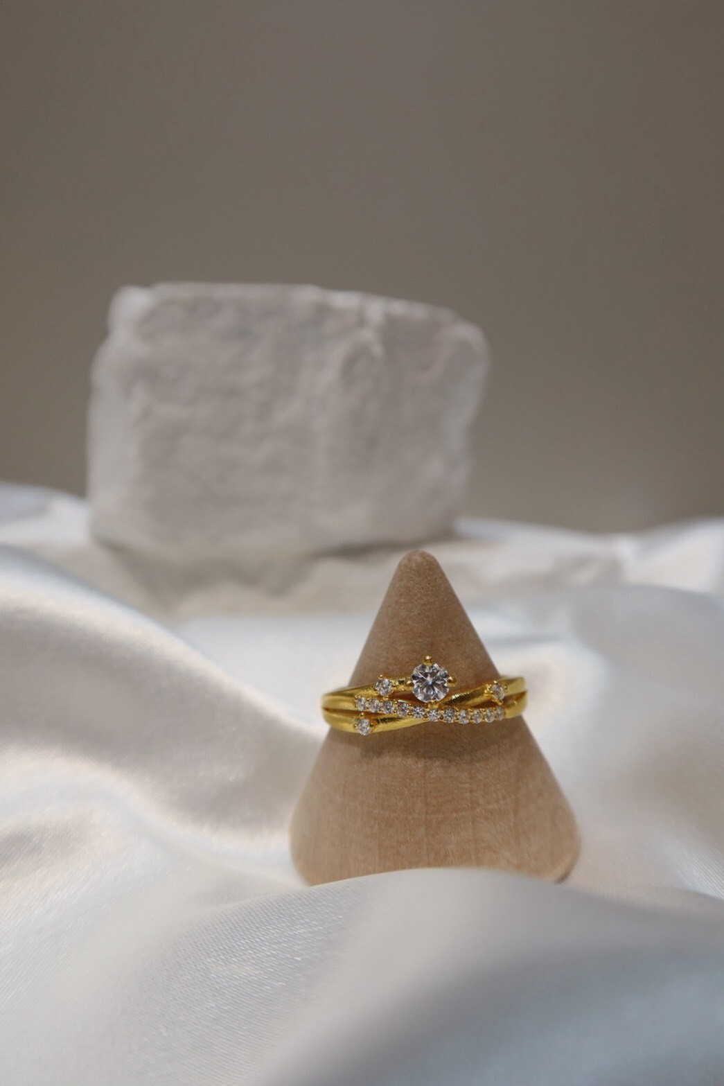 古法流光交叉戒指