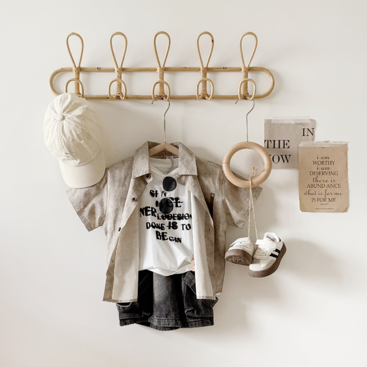 暈染襯衫三件式套裝