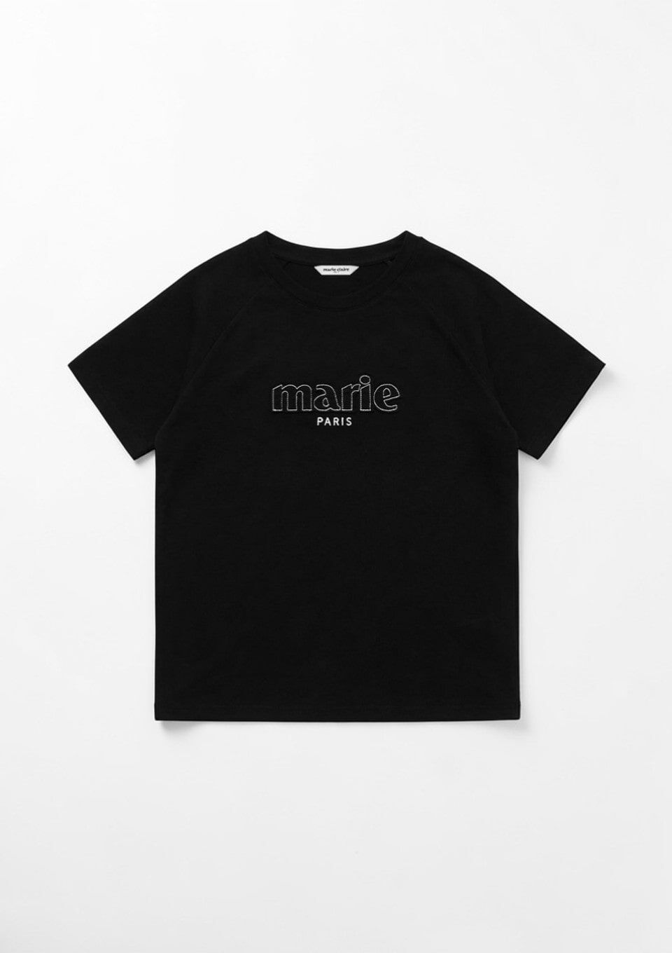 <韓國代購> MARIE CLAIRE LOGO PATCH RAGLAN SHORT SLEEVE TEE