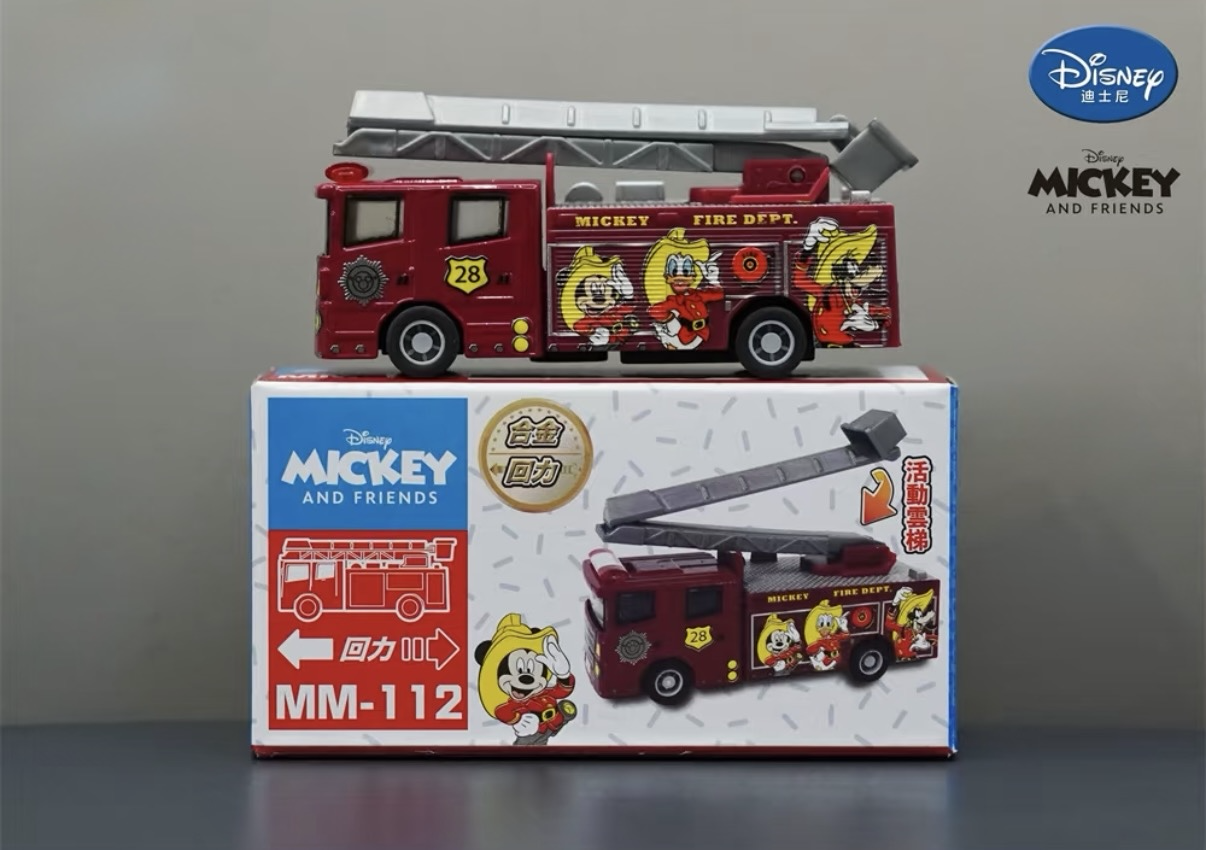 香港合金車/迴力車 - 米奇 消防車