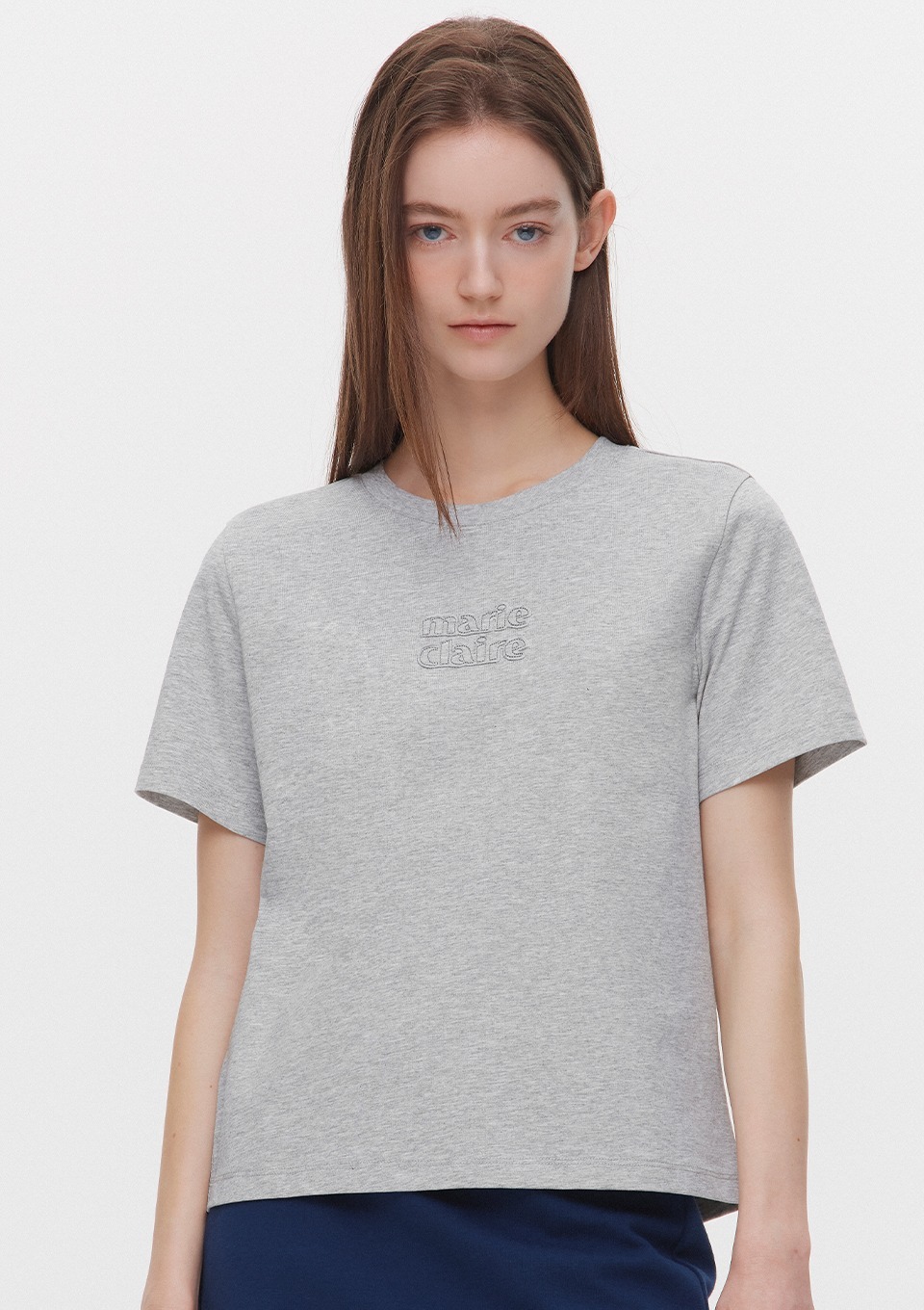 <韓國代購> MARIE CLAIRE LOGO PATCH SHORT SLEEVE TEE