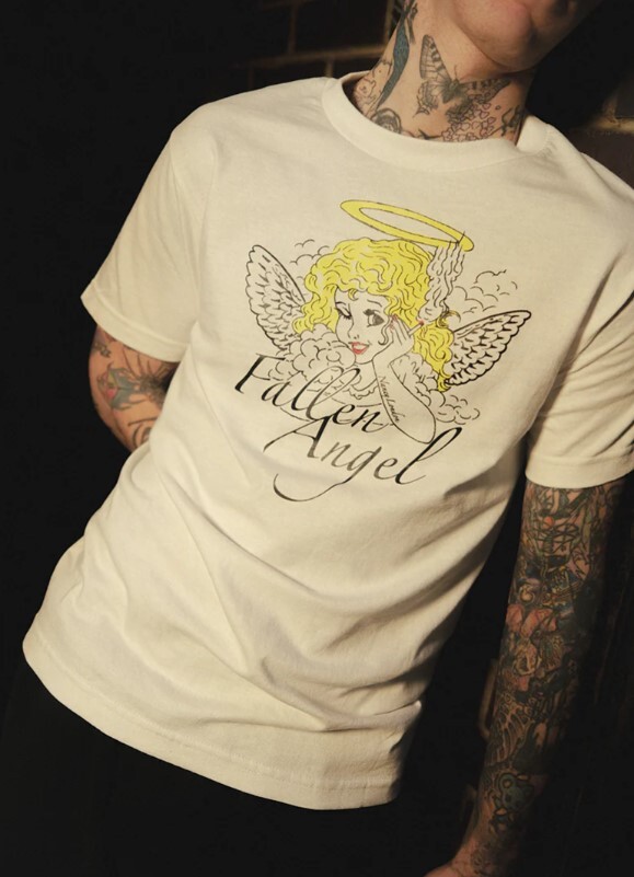 NANCY "FALLEN ANGEL TEE" (White)