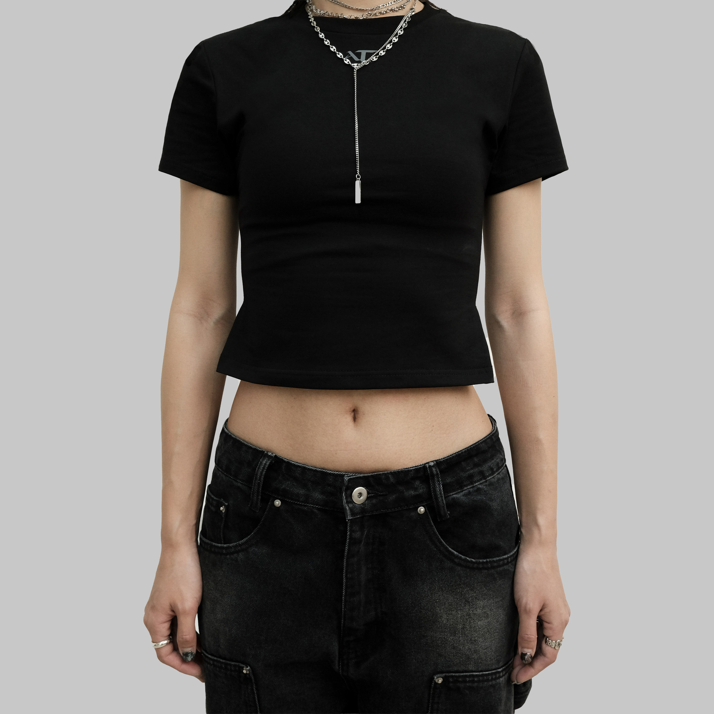 Anonymous Talking Pleated Tee - WMS 皺褶短Tee