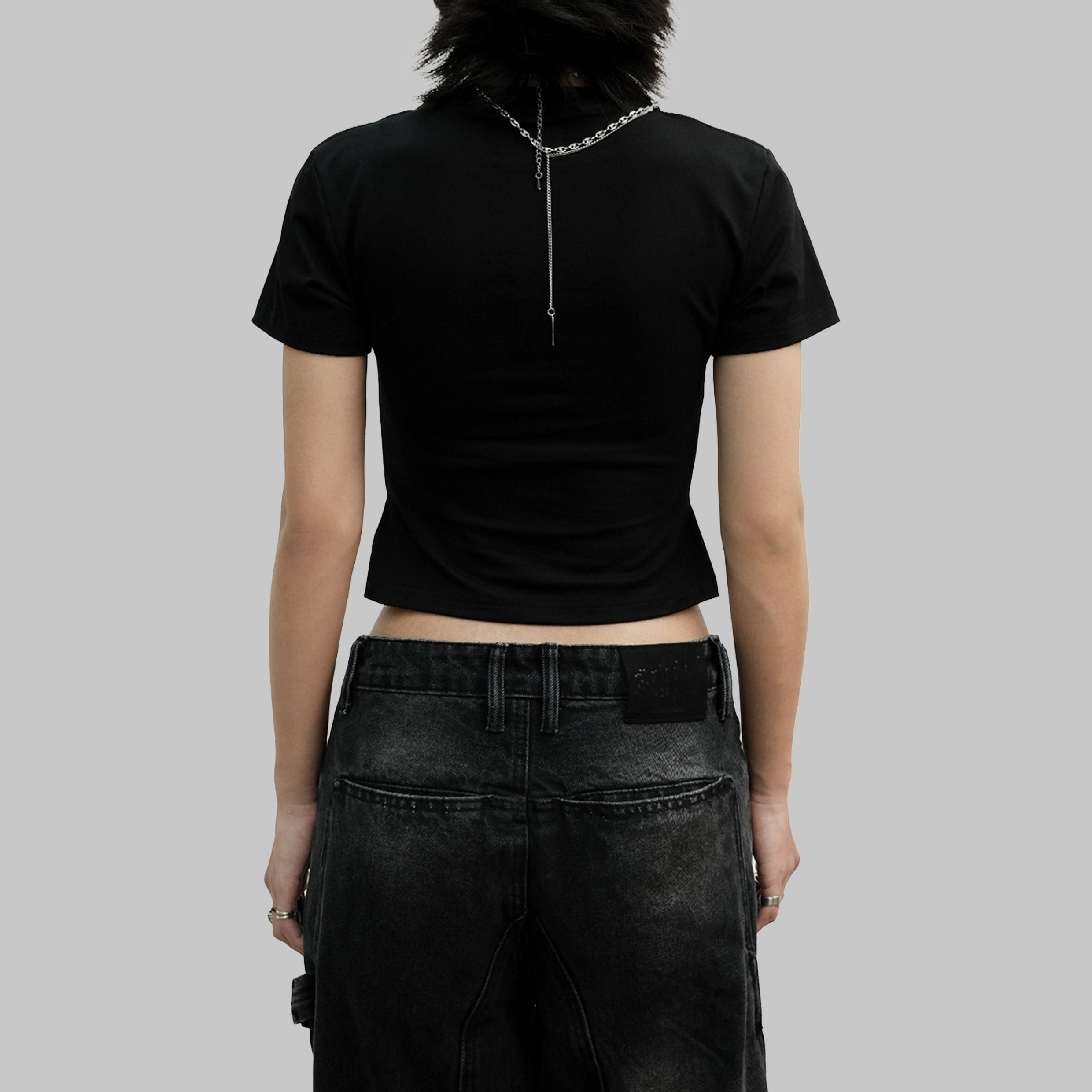 Anonymous Talking Pleated Tee - WMS 皺褶短Tee