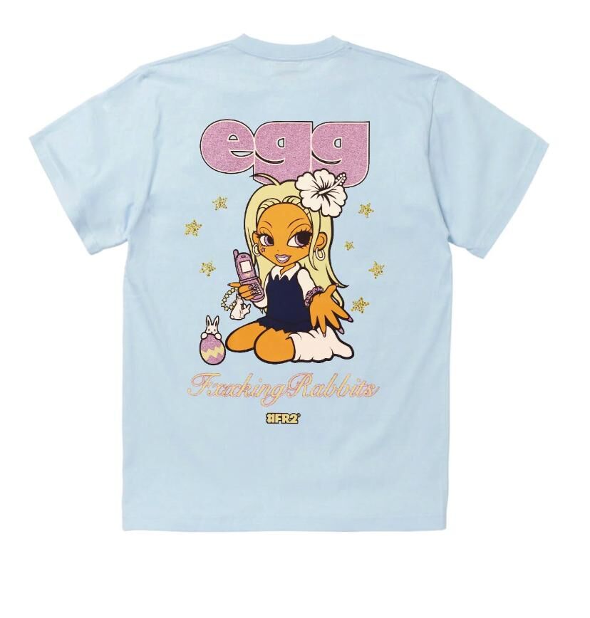 FR2 egg × #FR2 Gal T-shirt