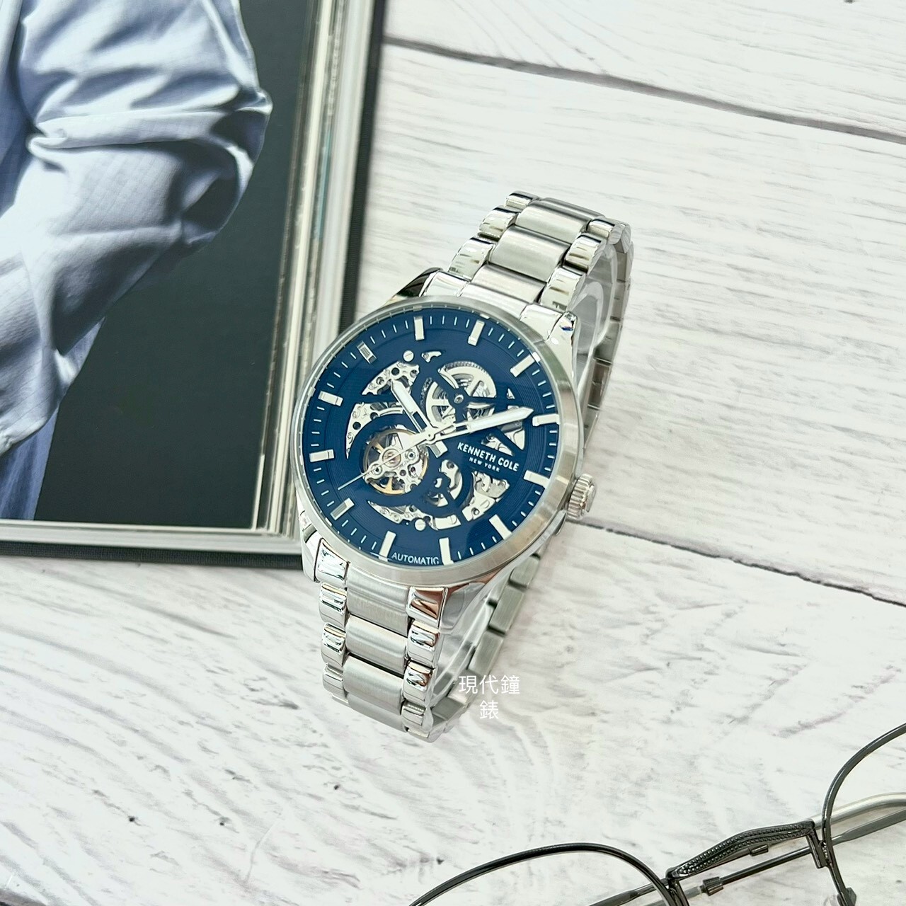 【KENNETH COLE】透視鏤空機械腕錶KCWGY0046401 42mm 現代鐘錶