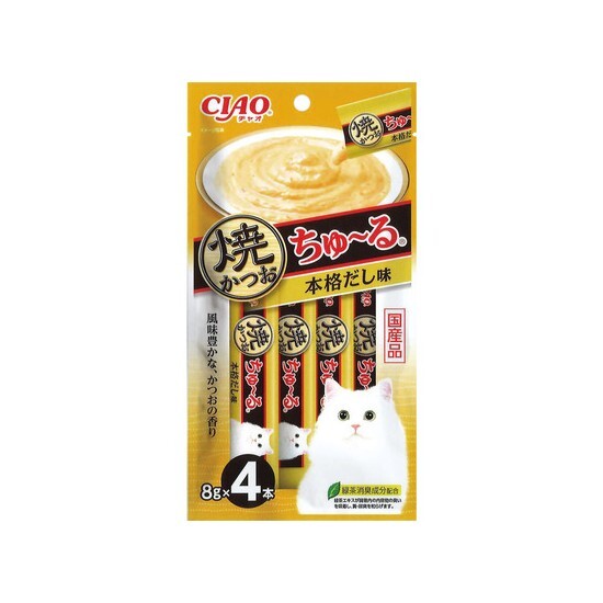 CIAO 烤鰹魚+高湯口味 (8gx4支裝)