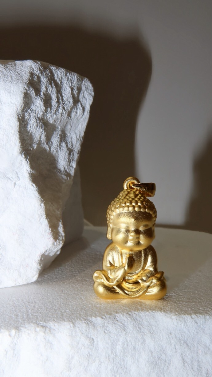 靜心守護・古法小佛吊墜