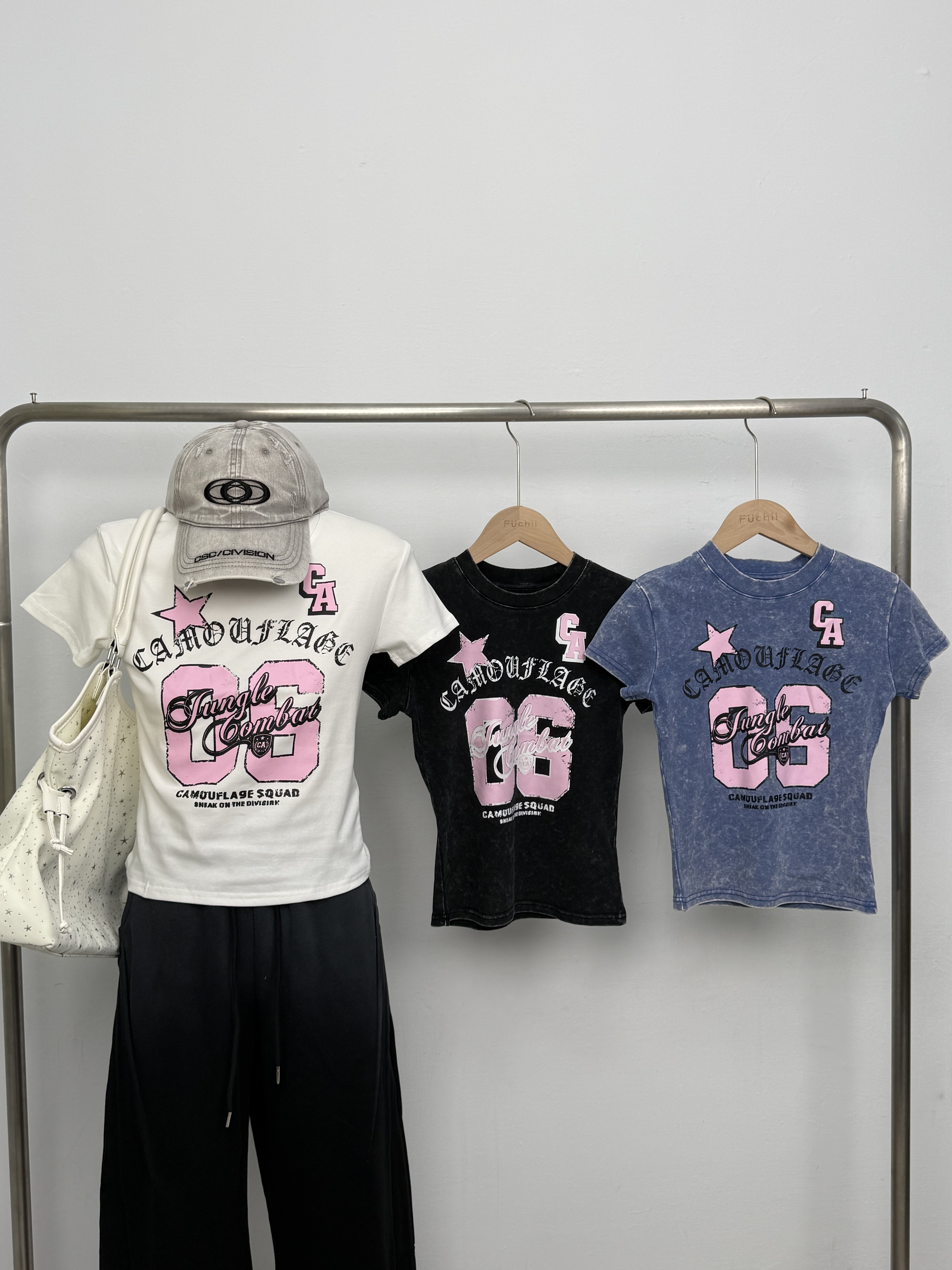 NEW 甜美印花短袖上衣