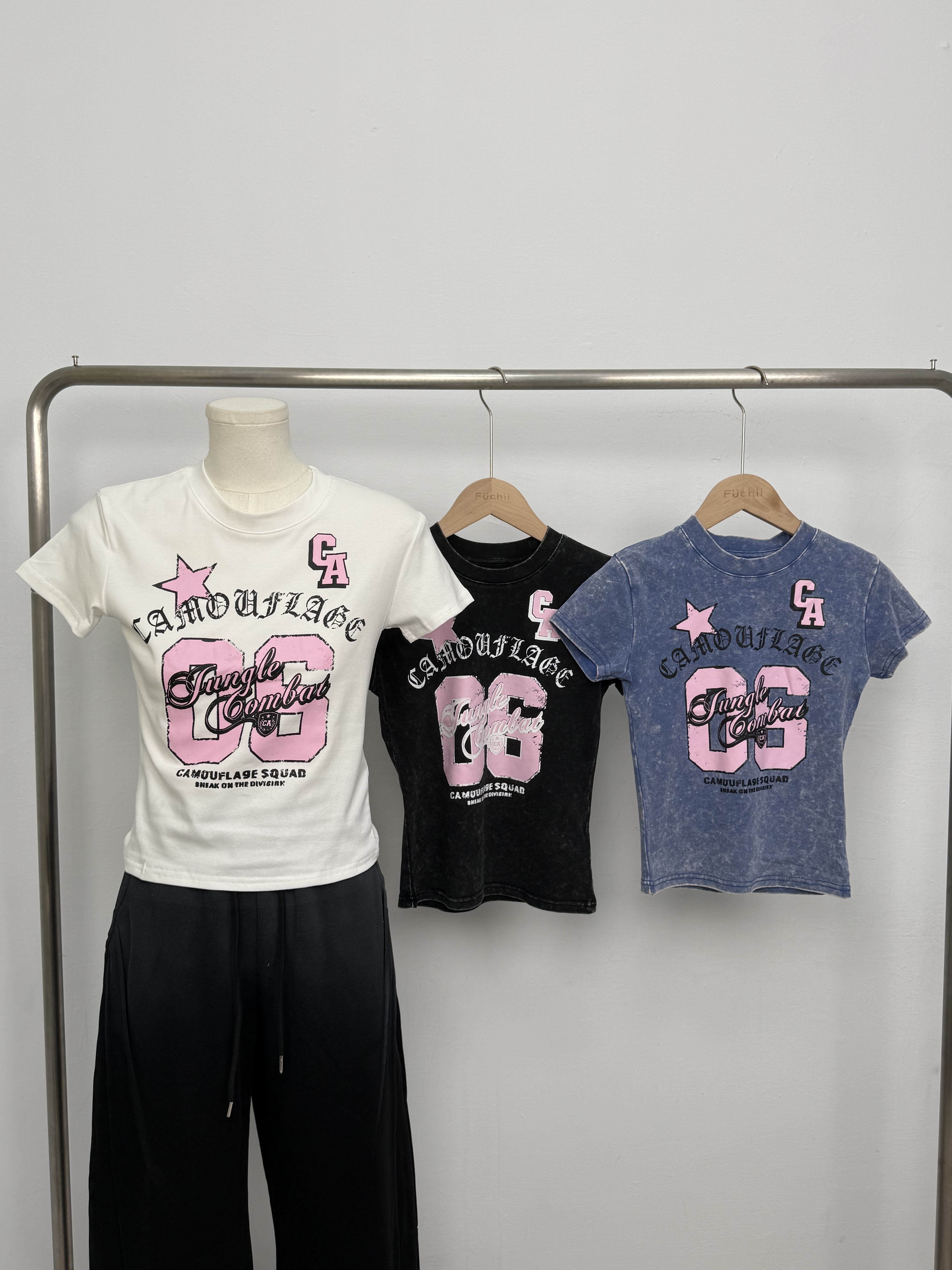 NEW 甜美印花短袖上衣