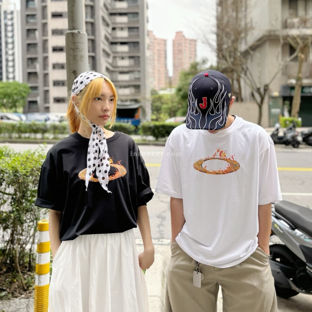 OAKLEY O-TECH COLD TEE 火焰 短袖 黑/白 中性