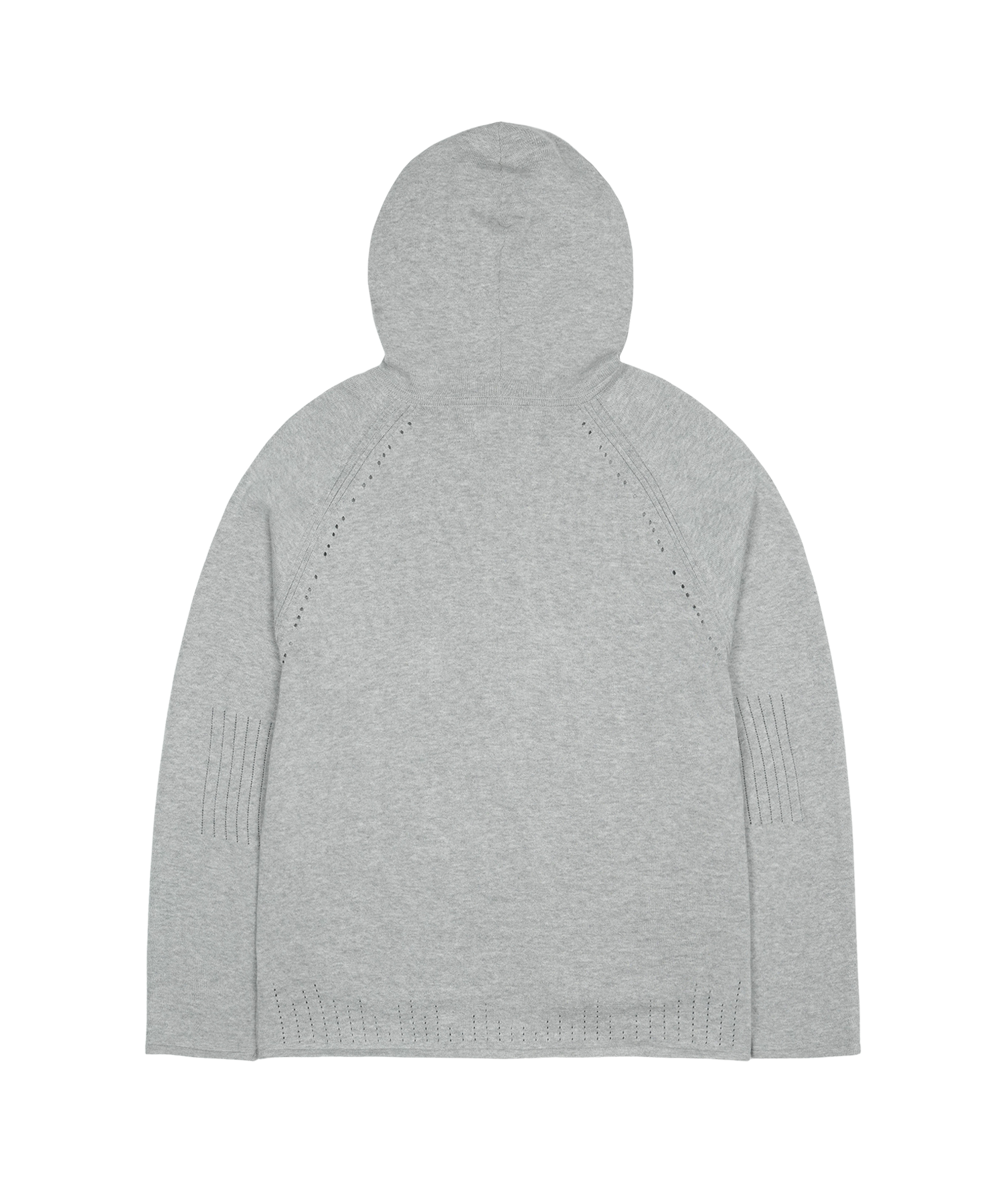 SAN SAN GEAR |KNIT ZIP-UP HOODIE "MELANGE GREY"