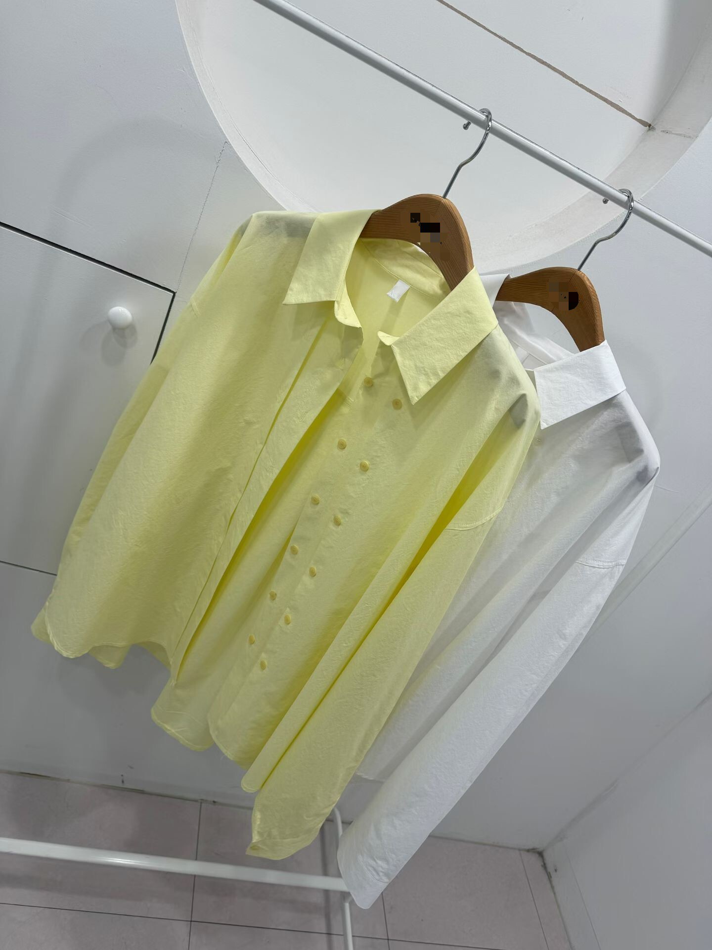 雙排小釦素色襯