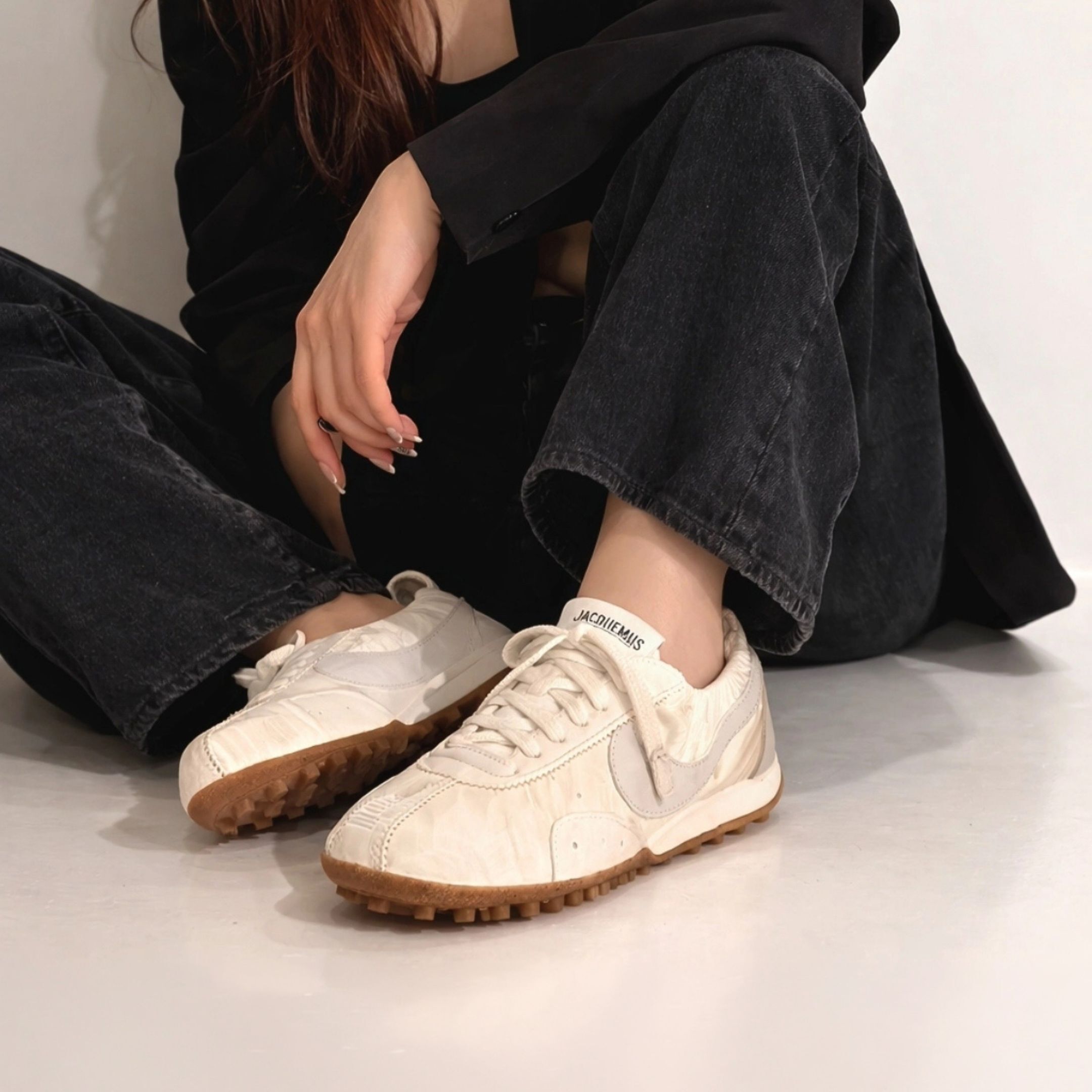 NICEDAY 代購 Nike Moon Shoe x Jacquemus 聯名 米白 白粉 薄底 HV8547-002