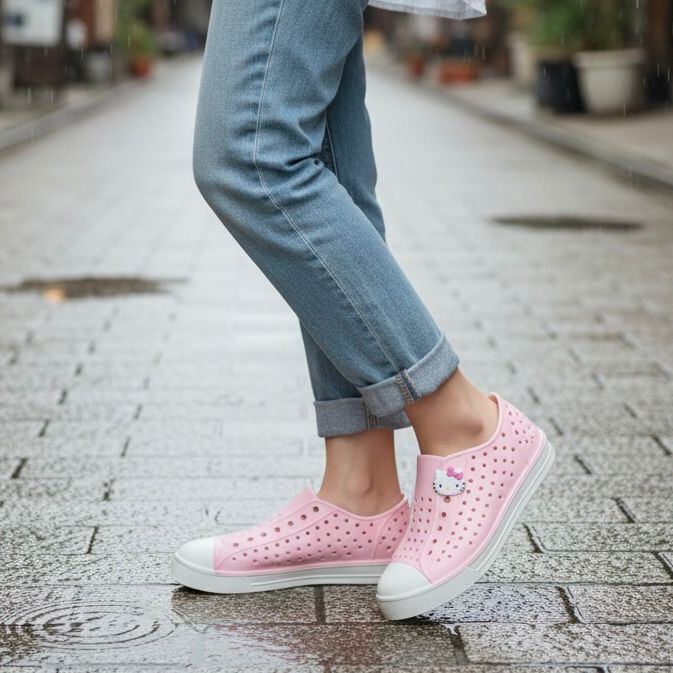 [現貨] 23182-KT Sanrio Hello Kitty Q 彈透氣懶人鞋 #TW-SC23-823638 粉紅色