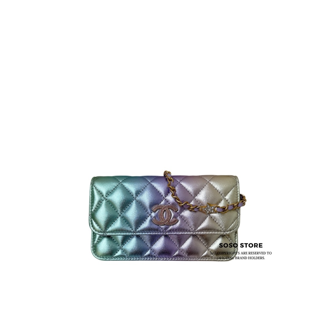 Chanel 2024 Cruise Flap Bag - Rainbow / GHW