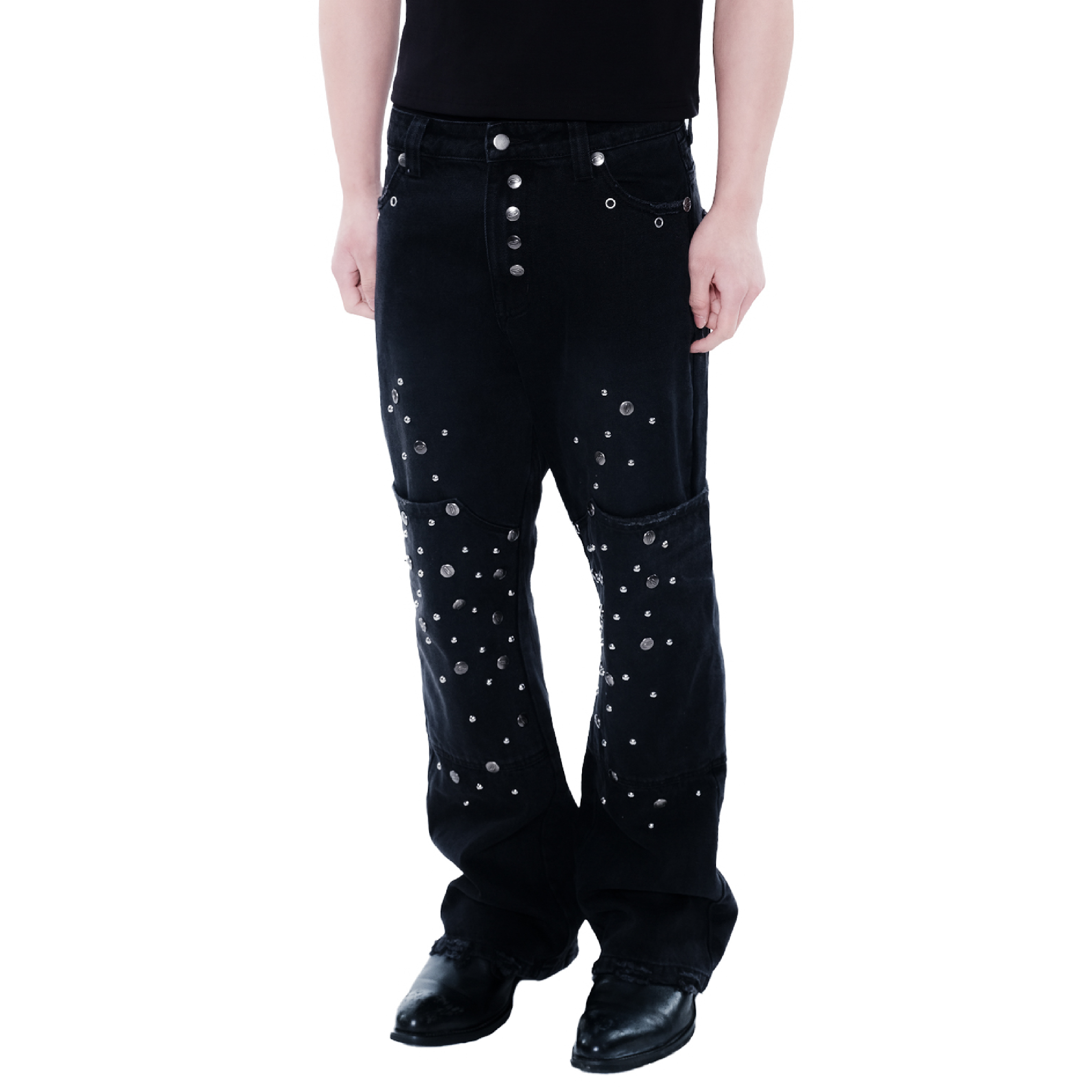 JOBDATASHEET Heavily studded jeans [D35]
