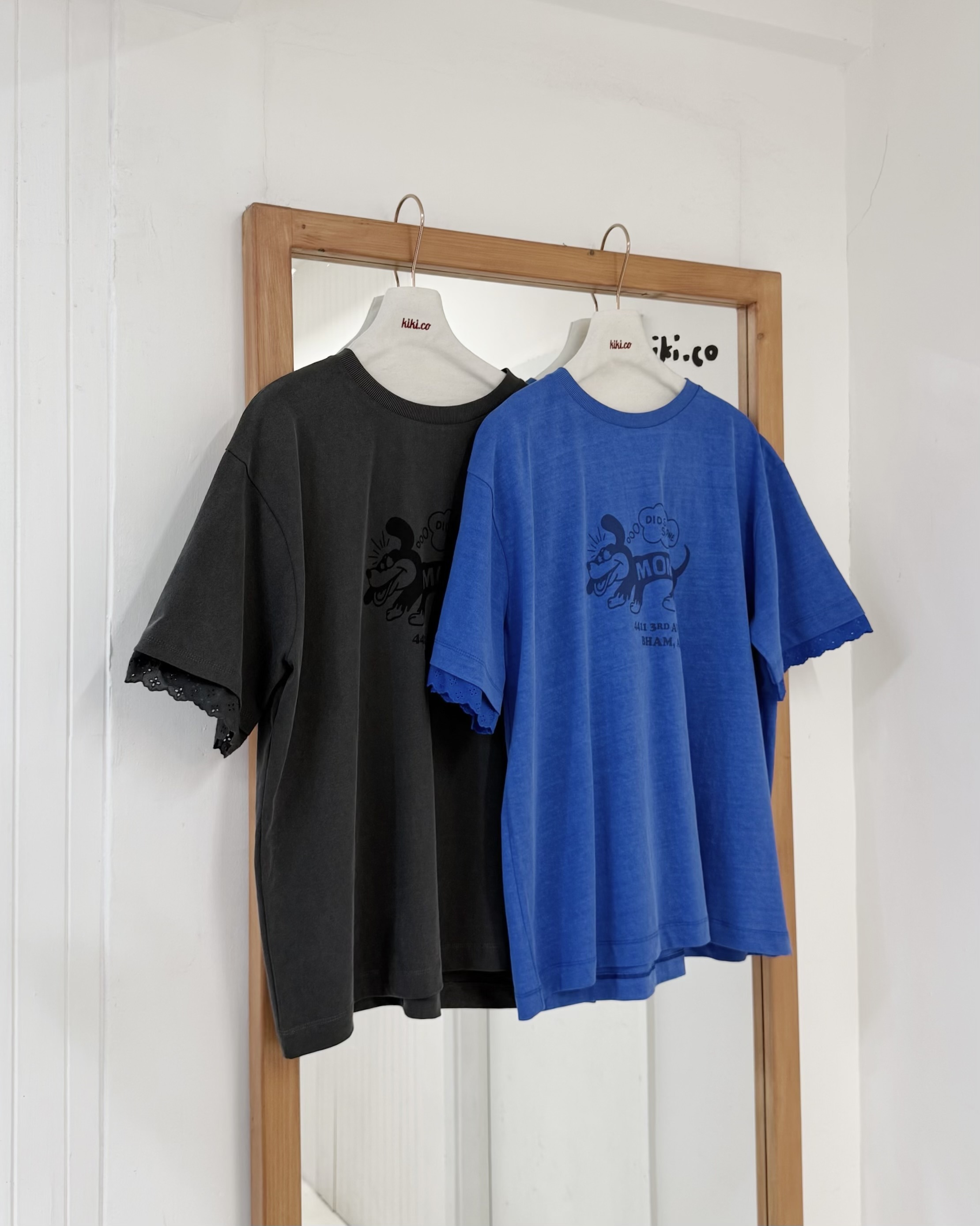 臘腸狗通花袖Print Tee