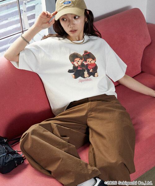 PUBLUX / Monchhichi front print T-shirt