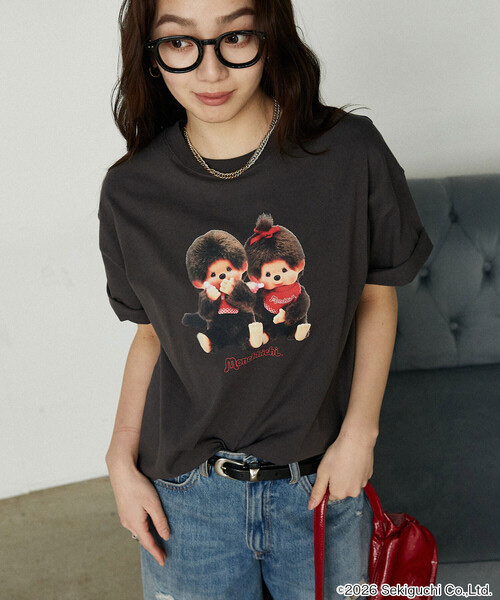 PUBLUX / Monchhichi front print T-shirt