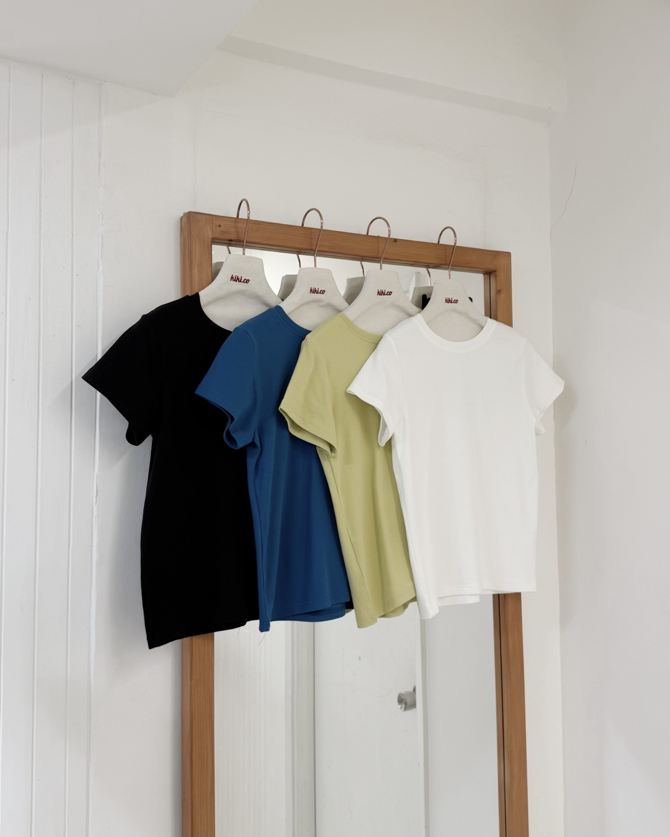 淨色基本彈性短袖Tee