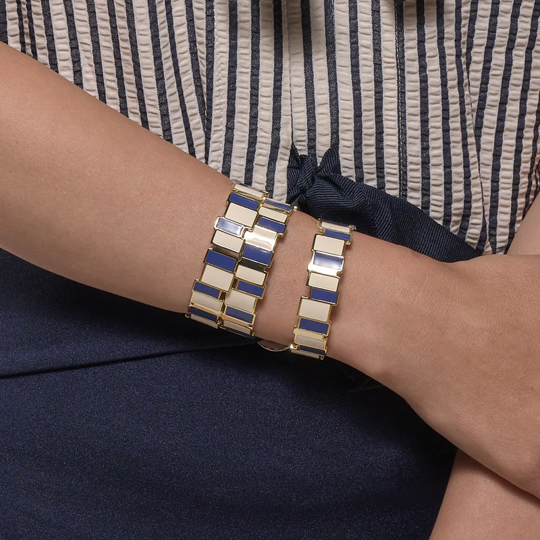 1BU0407-107 [BANGLEUP] Inès Multi Bangle Navy Blue #BUP23-INM-BAO40 (EU)