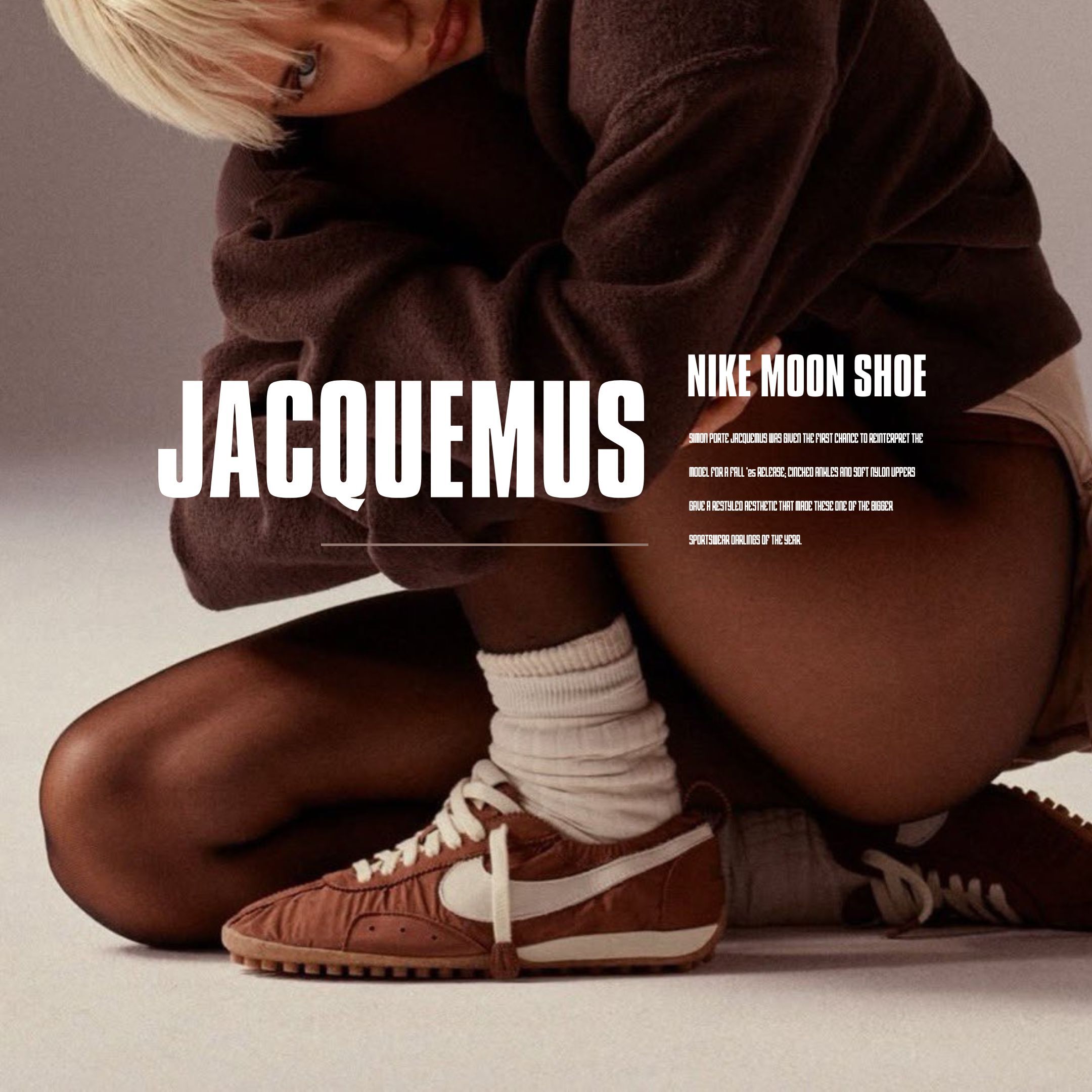 NICEDAY 代購 Nike Moon Shoe x Jacquemus 聯名 棕黃 薄底 HV8547-200